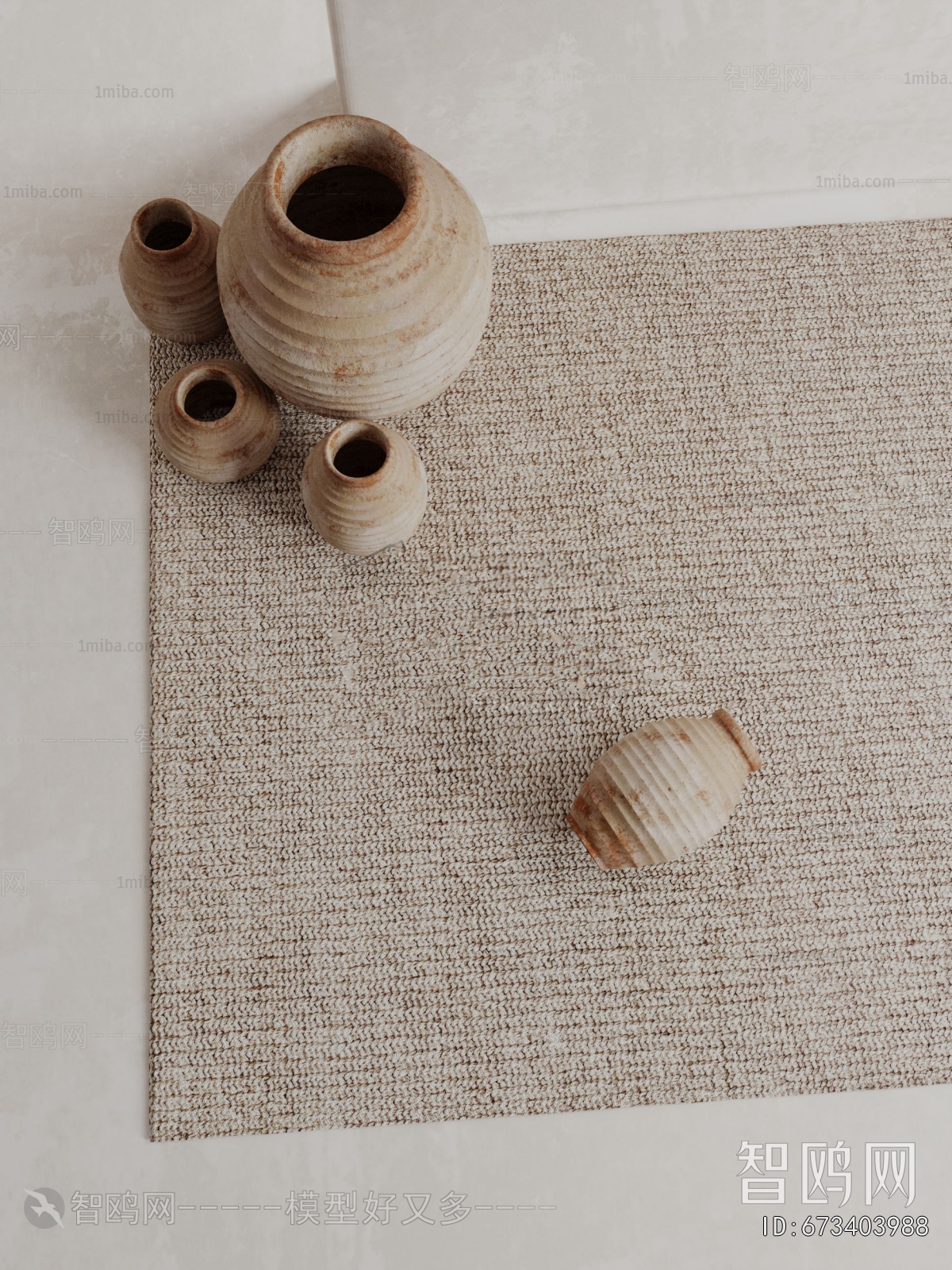 Wabi-sabi Style Clay Pot