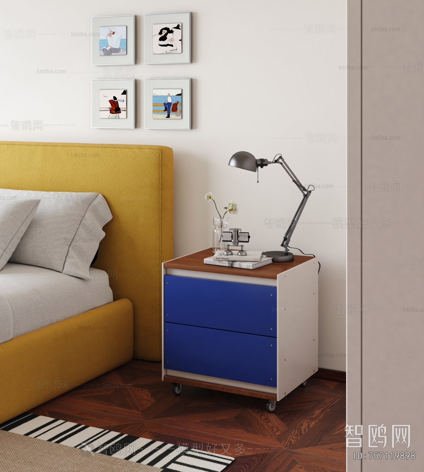 Modern Bedside Cupboard