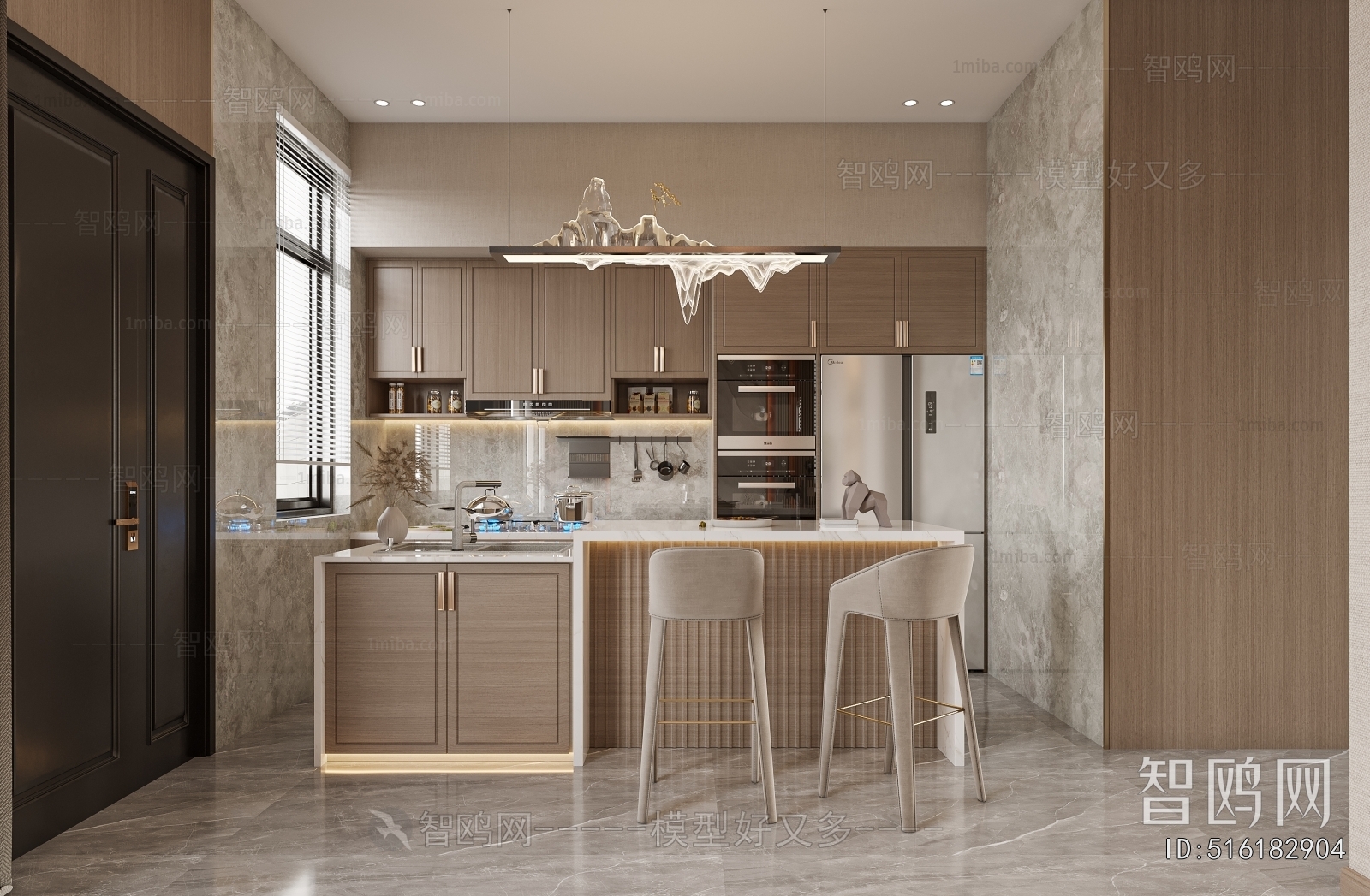 New Chinese Style A Living Room