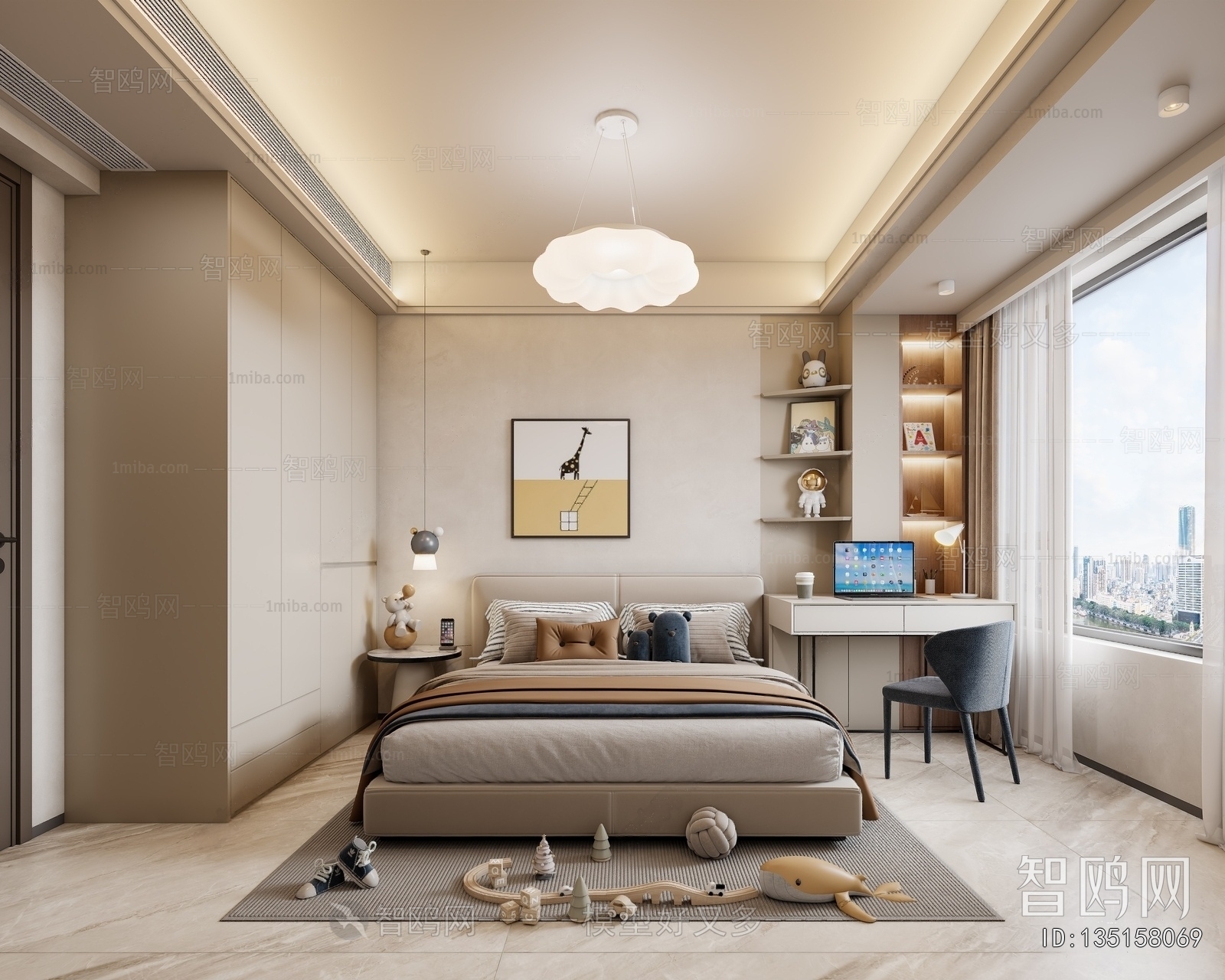 Modern Boy's Room And Son's Room