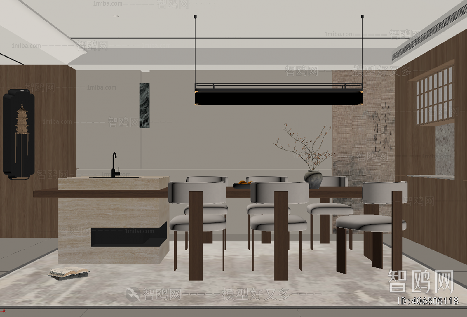 New Chinese Style Dining Room