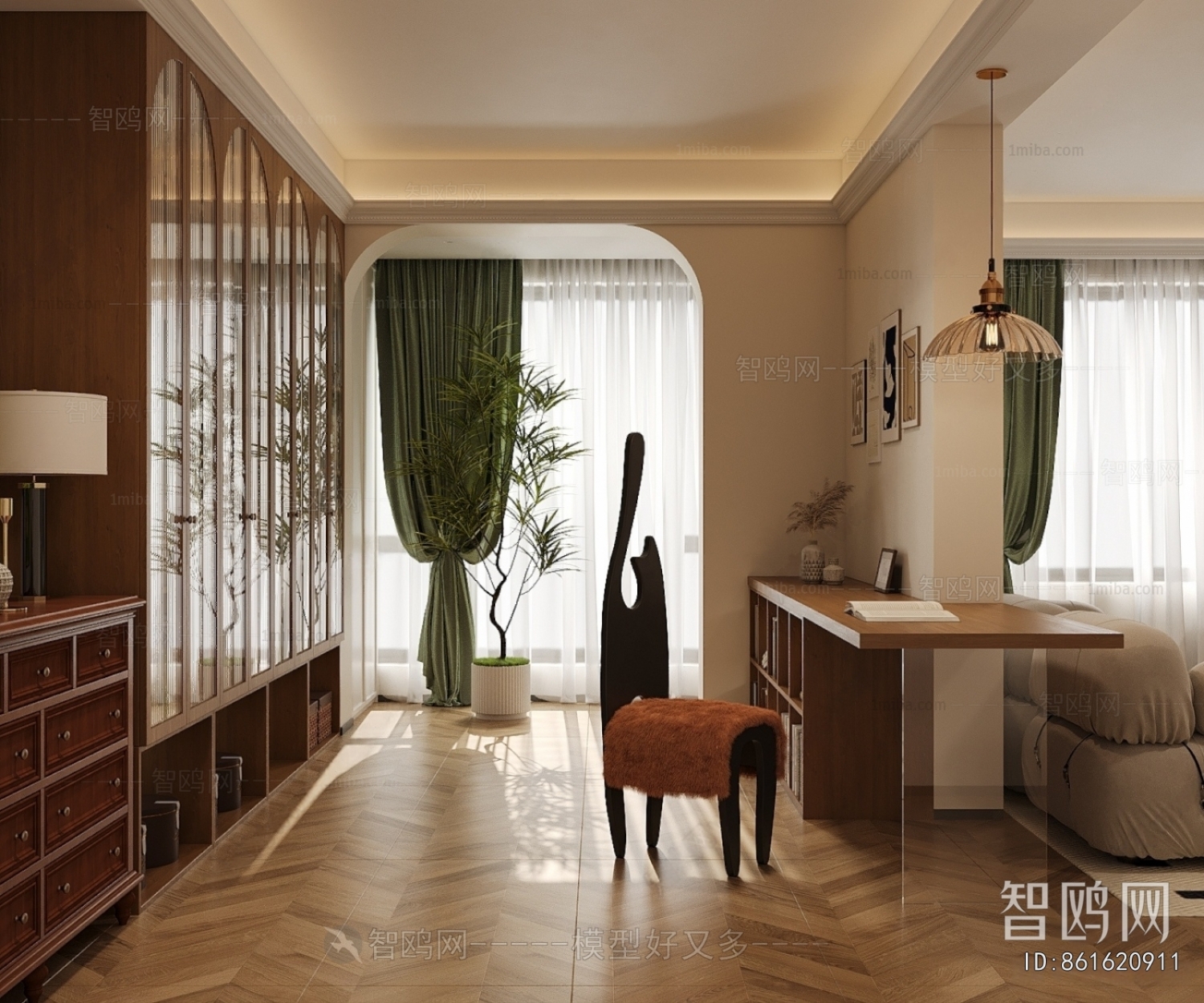 French Style Study Space