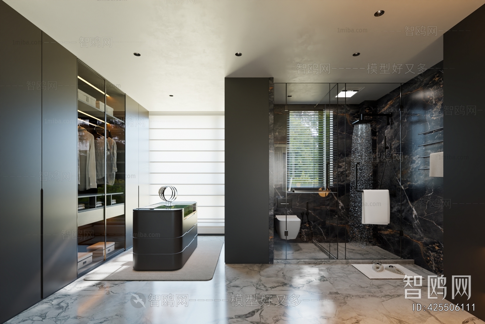 Modern Clothes Storage Area