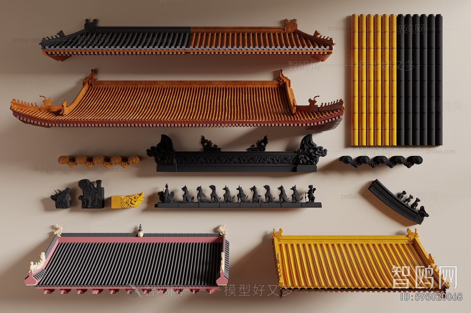 Chinese Style Building Component