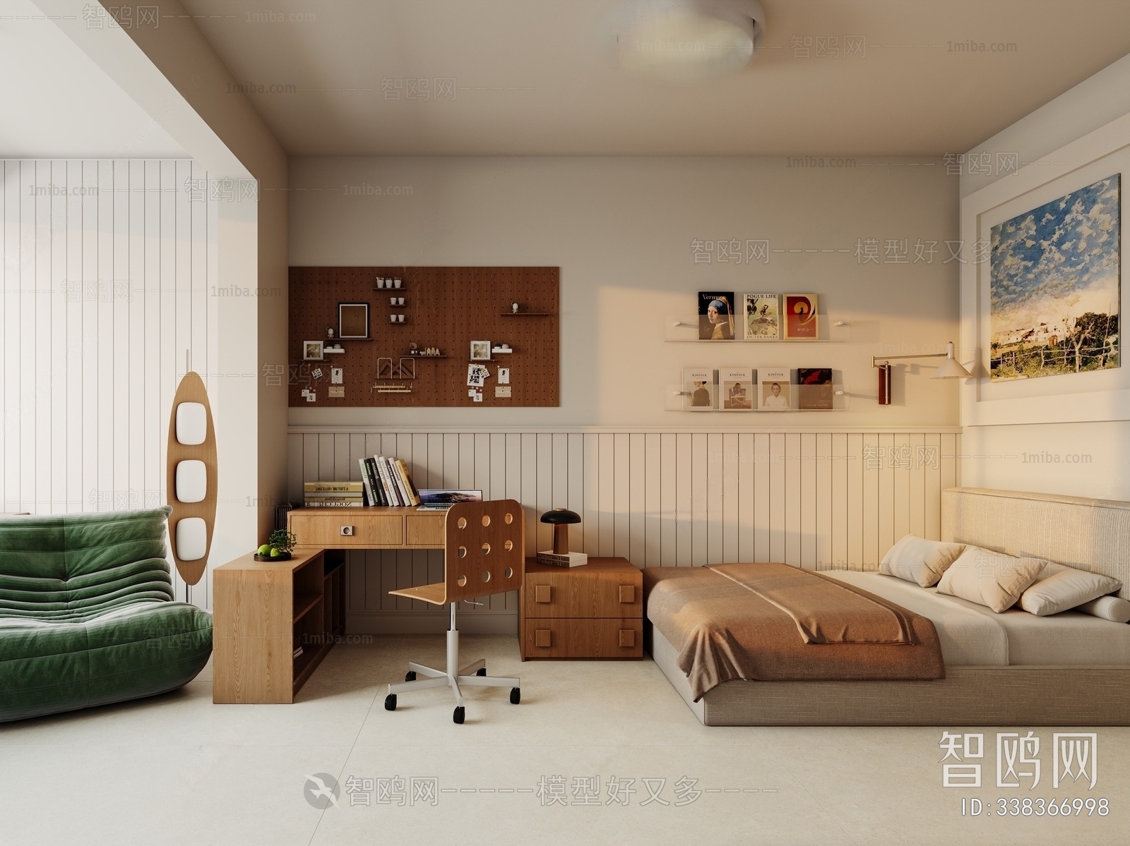 Modern Boy's Room And Son's Room