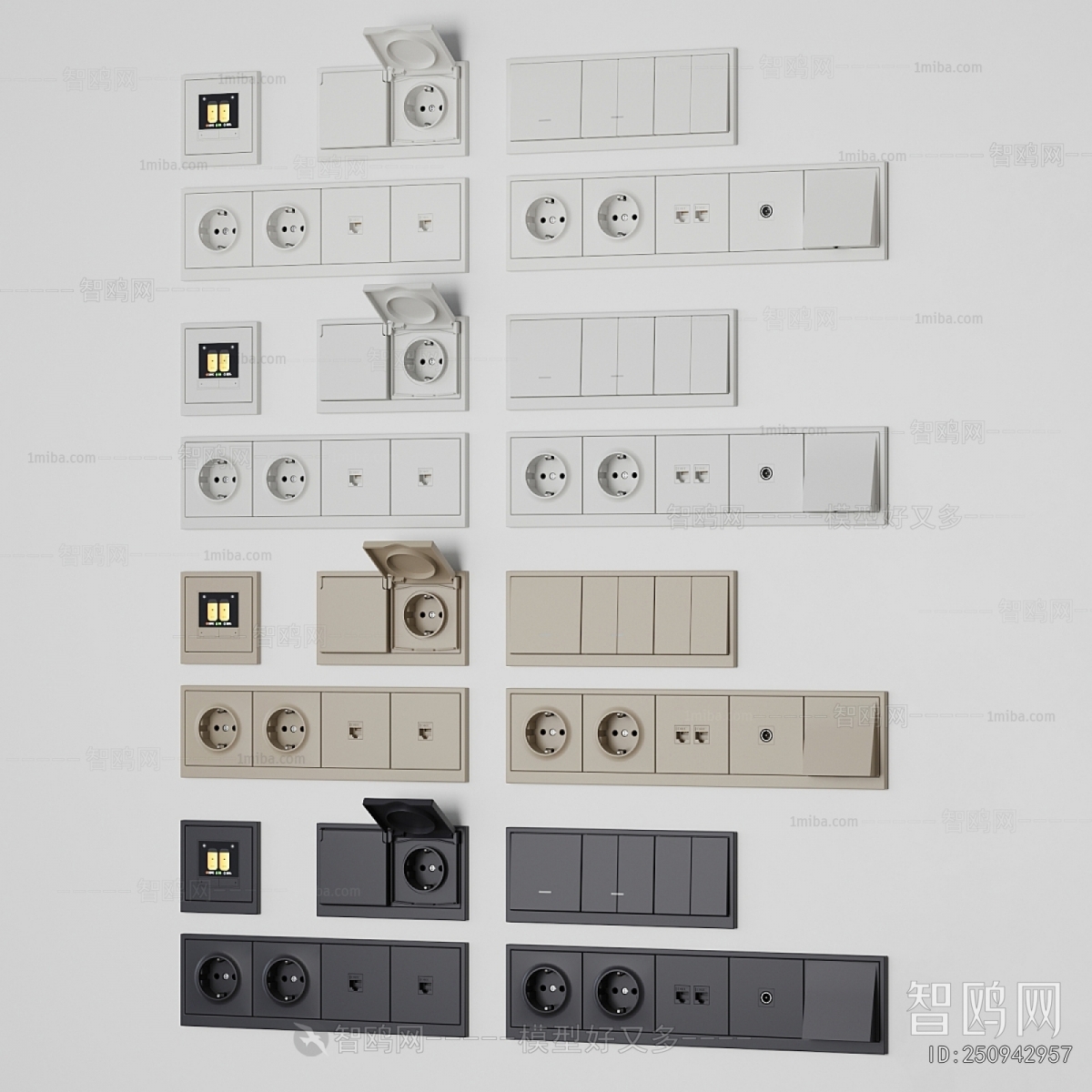 Modern Switch Socket Panel