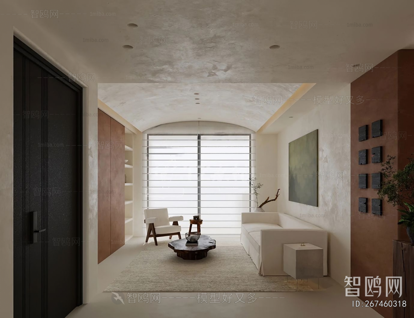 Wabi-sabi Style A Living Room