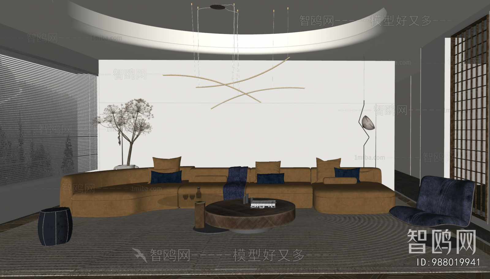 Wabi-sabi Style A Living Room