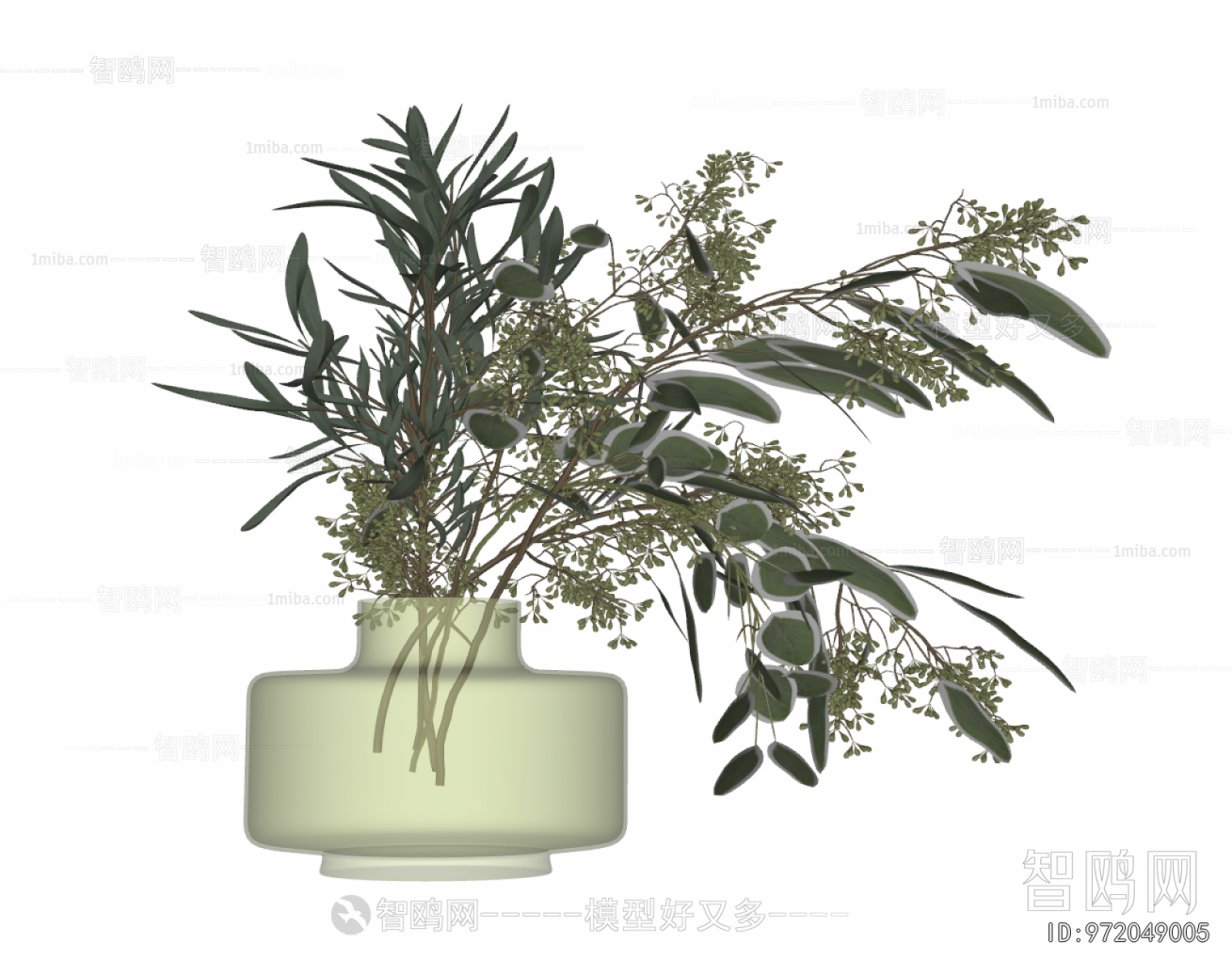 Modern Aquatic Green Plant