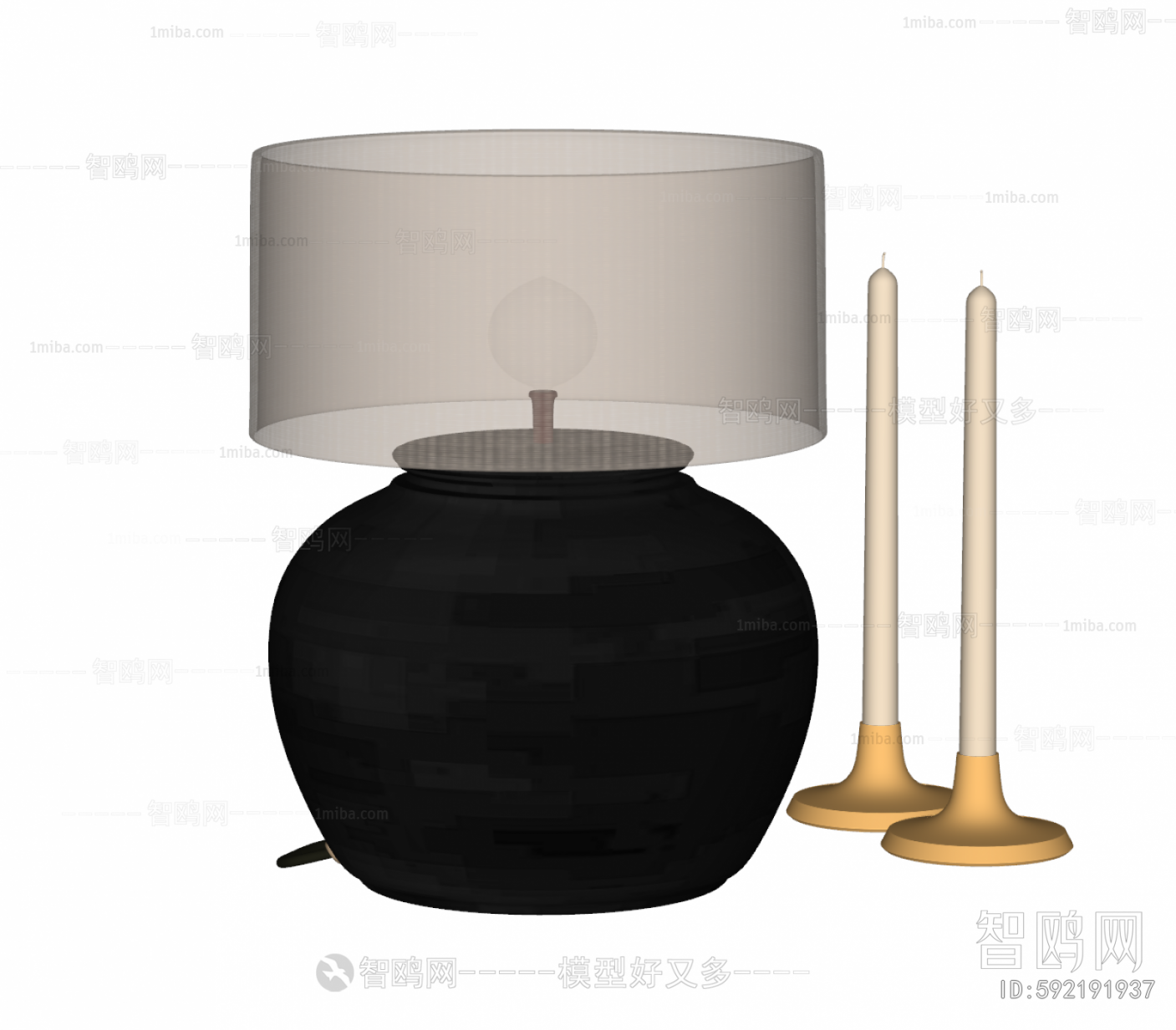 Wabi-sabi Style Table Lamp