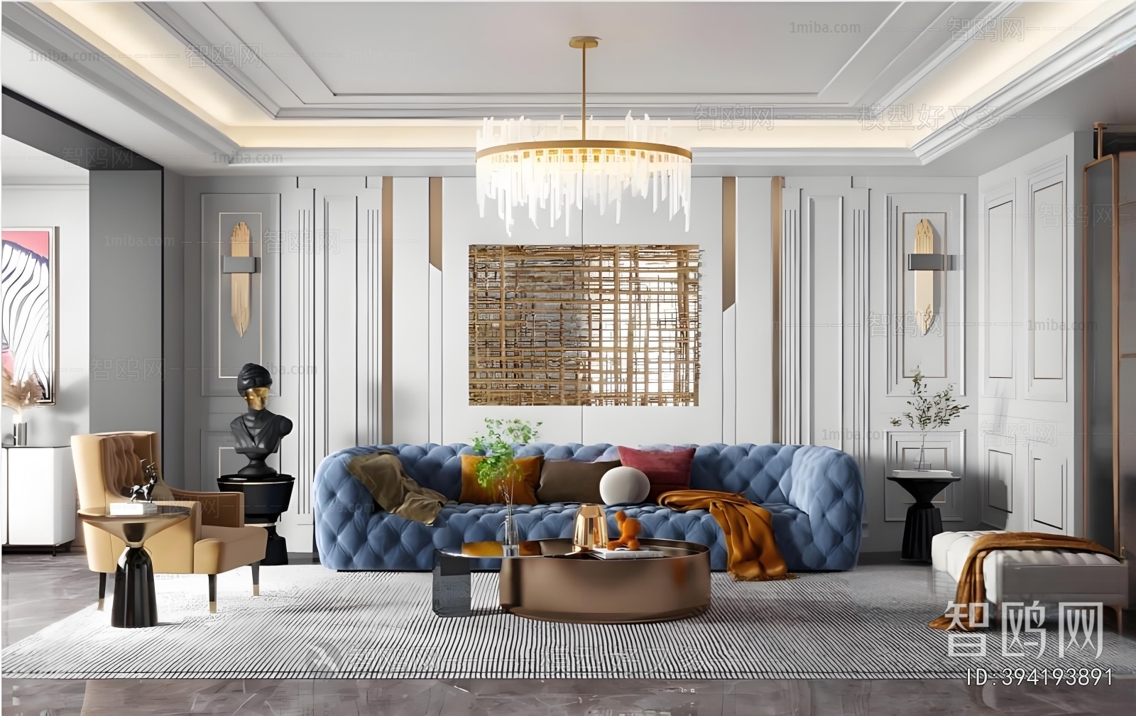 Simple European Style A Living Room