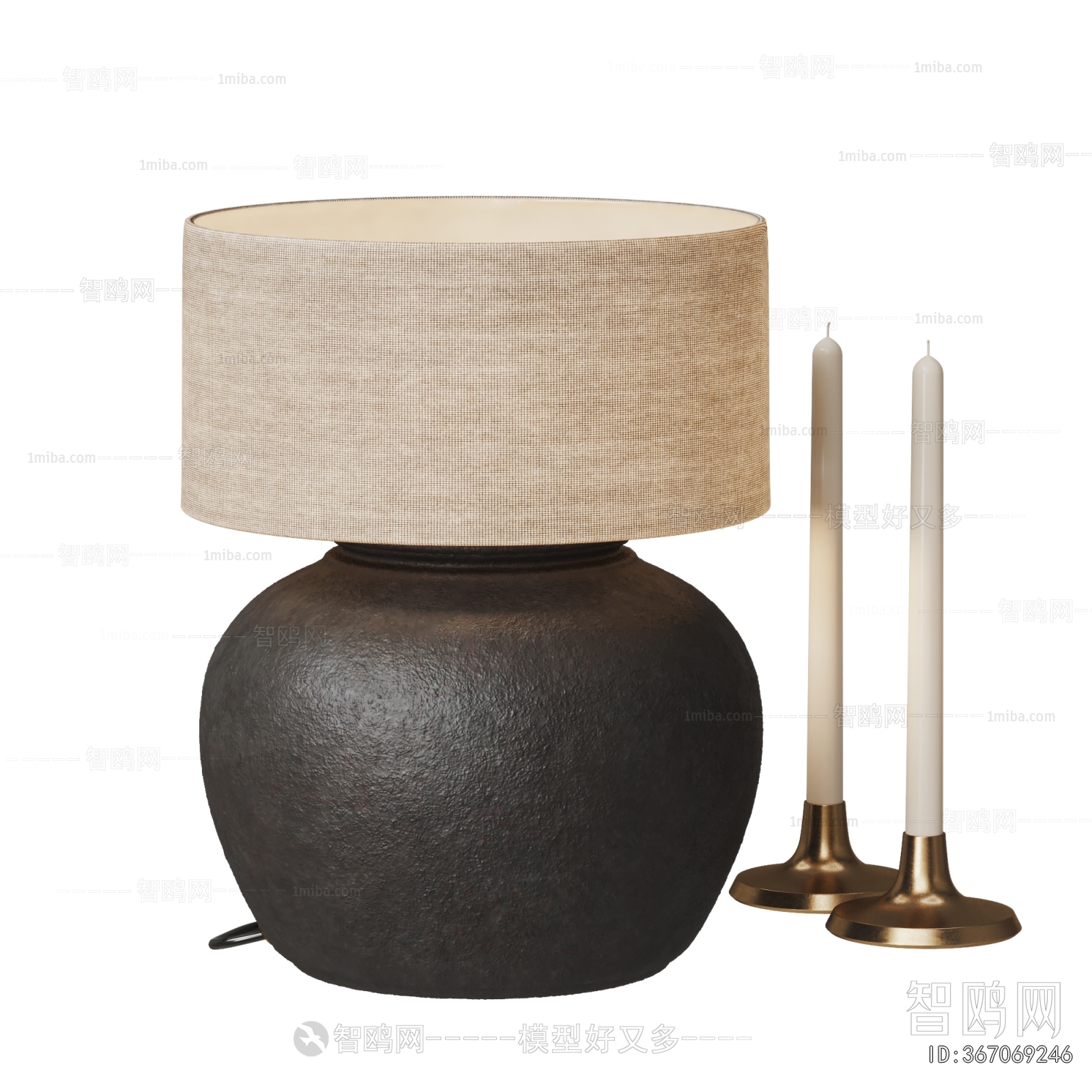 Wabi-sabi Style Table Lamp
