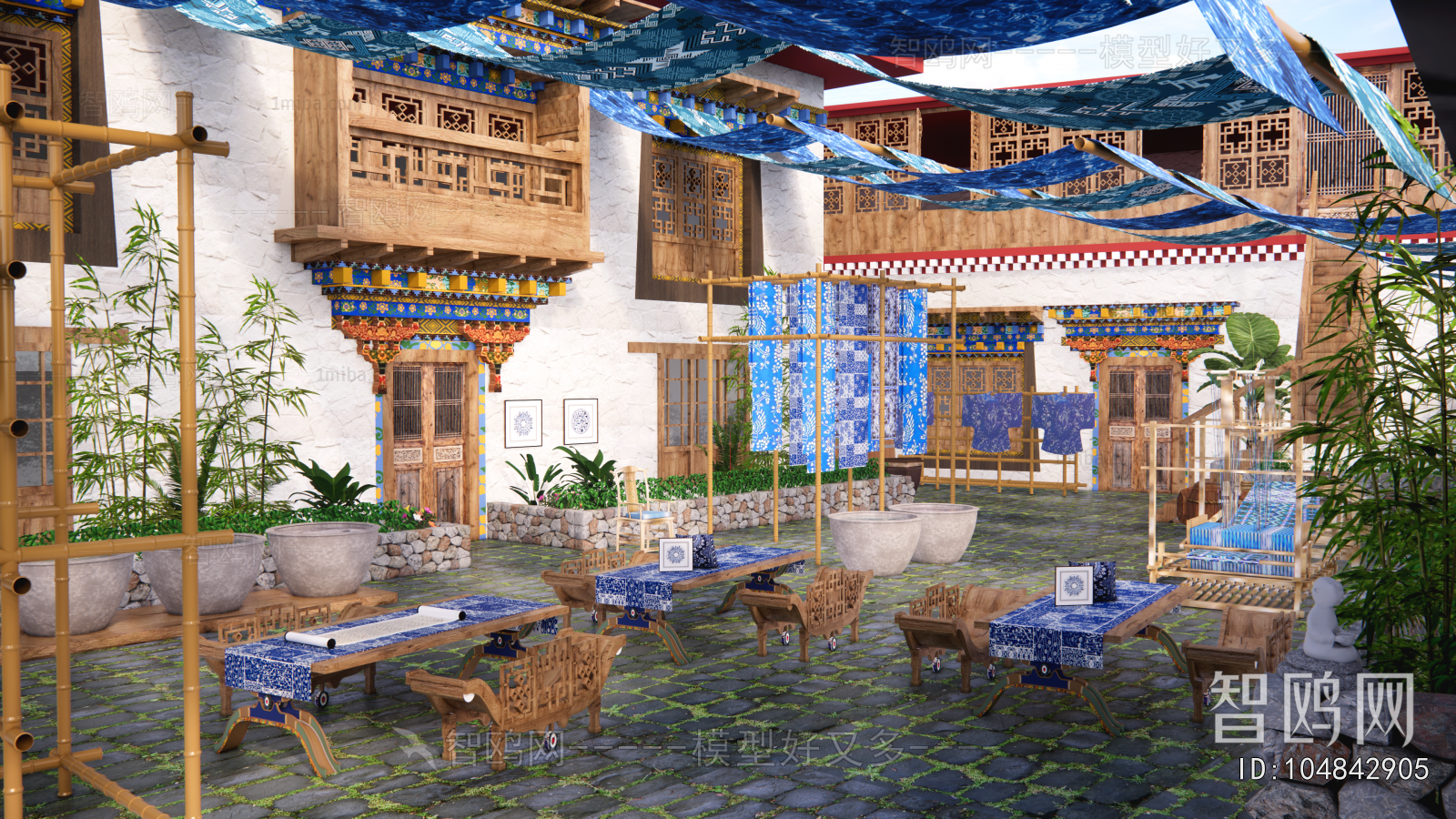 New Chinese Style Courtyard/landscape
