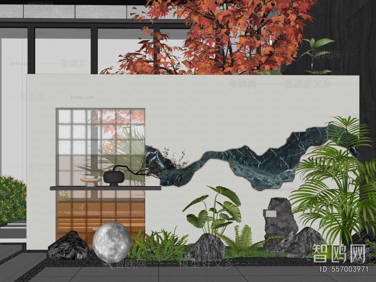 New Chinese Style Plant Landscaping