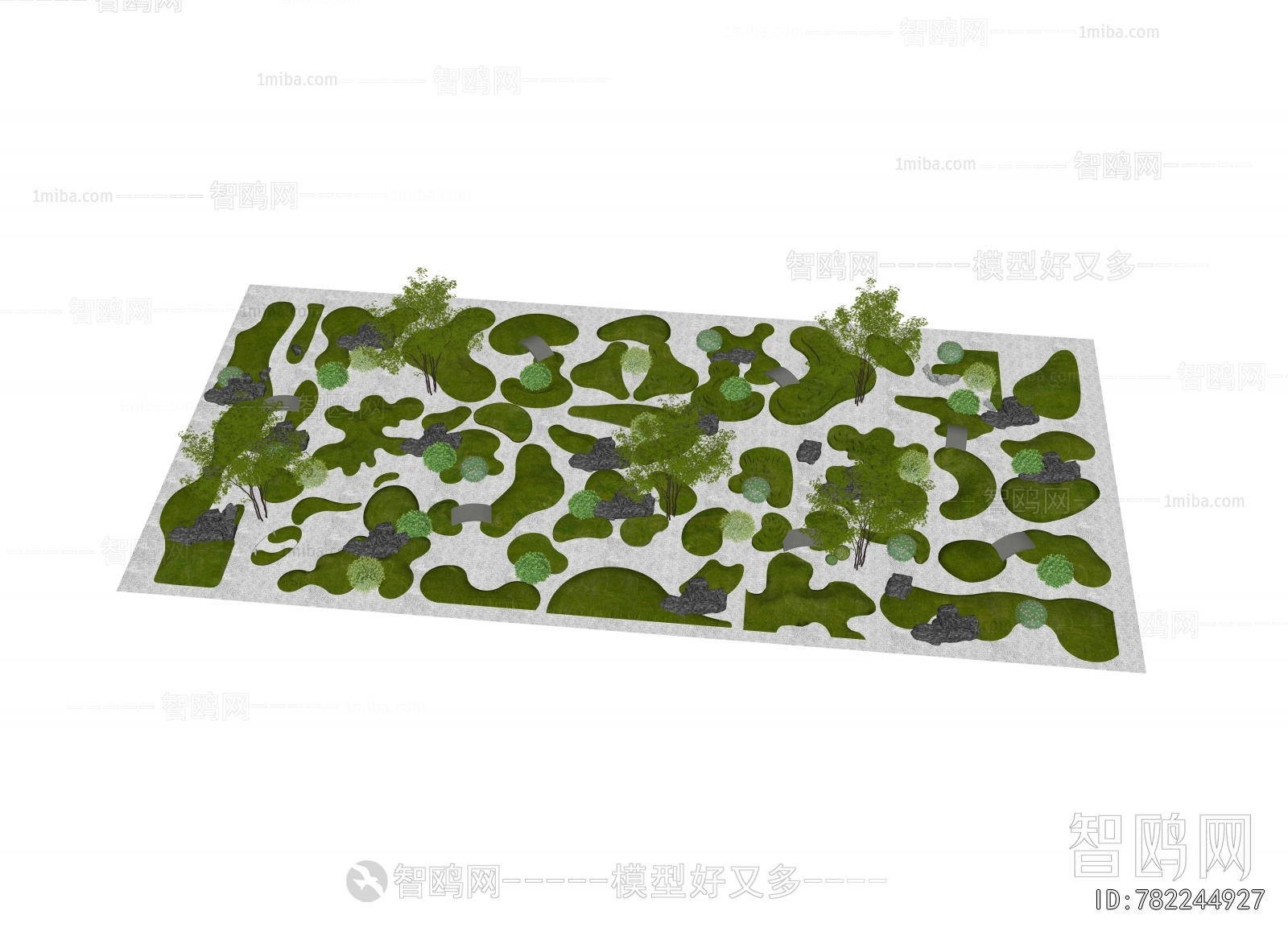 Modern Park Landscape