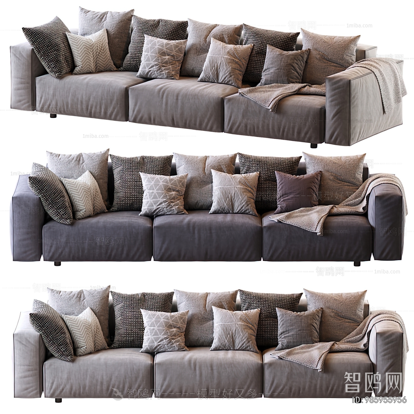 Modern Three-seat Sofa