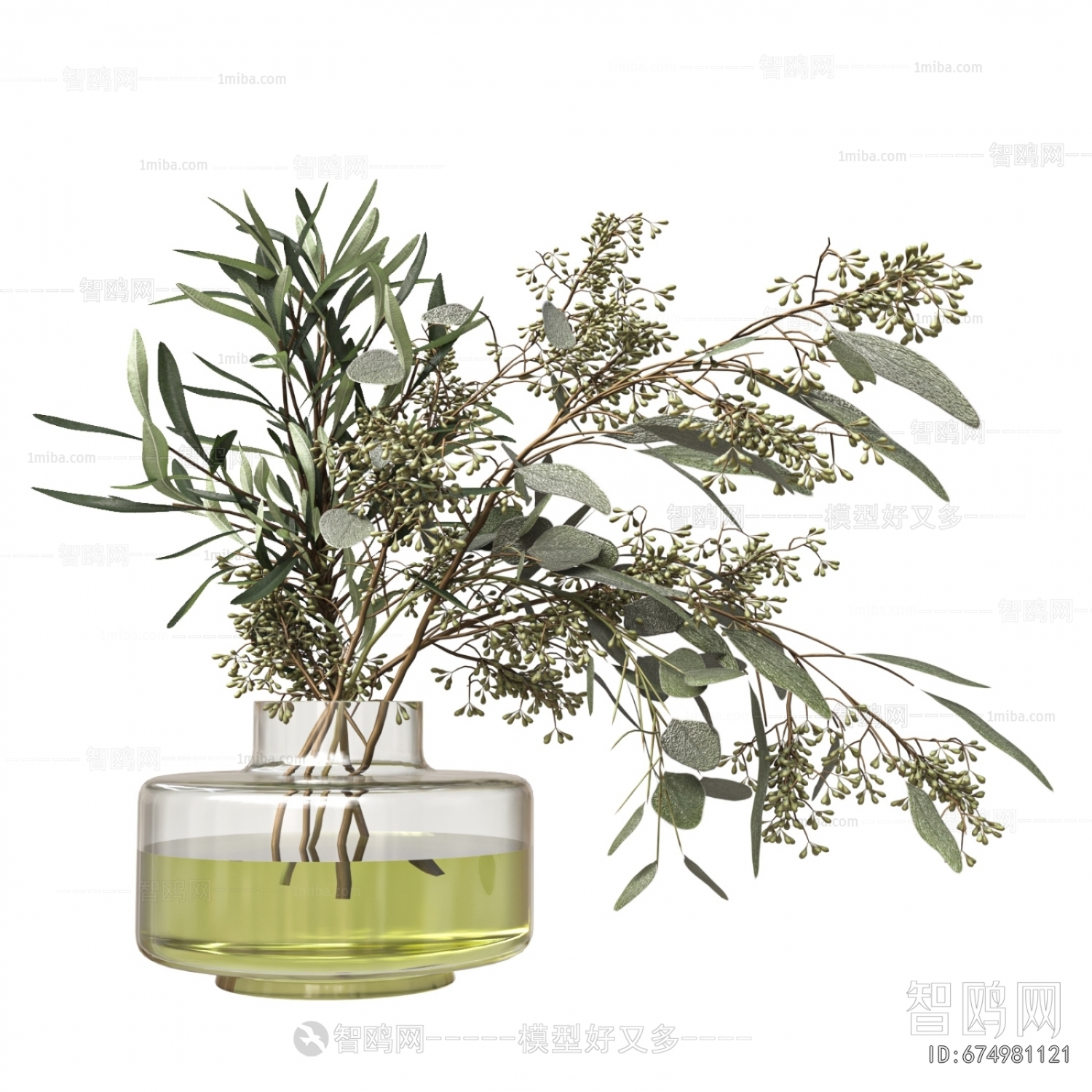 Modern Aquatic Green Plant