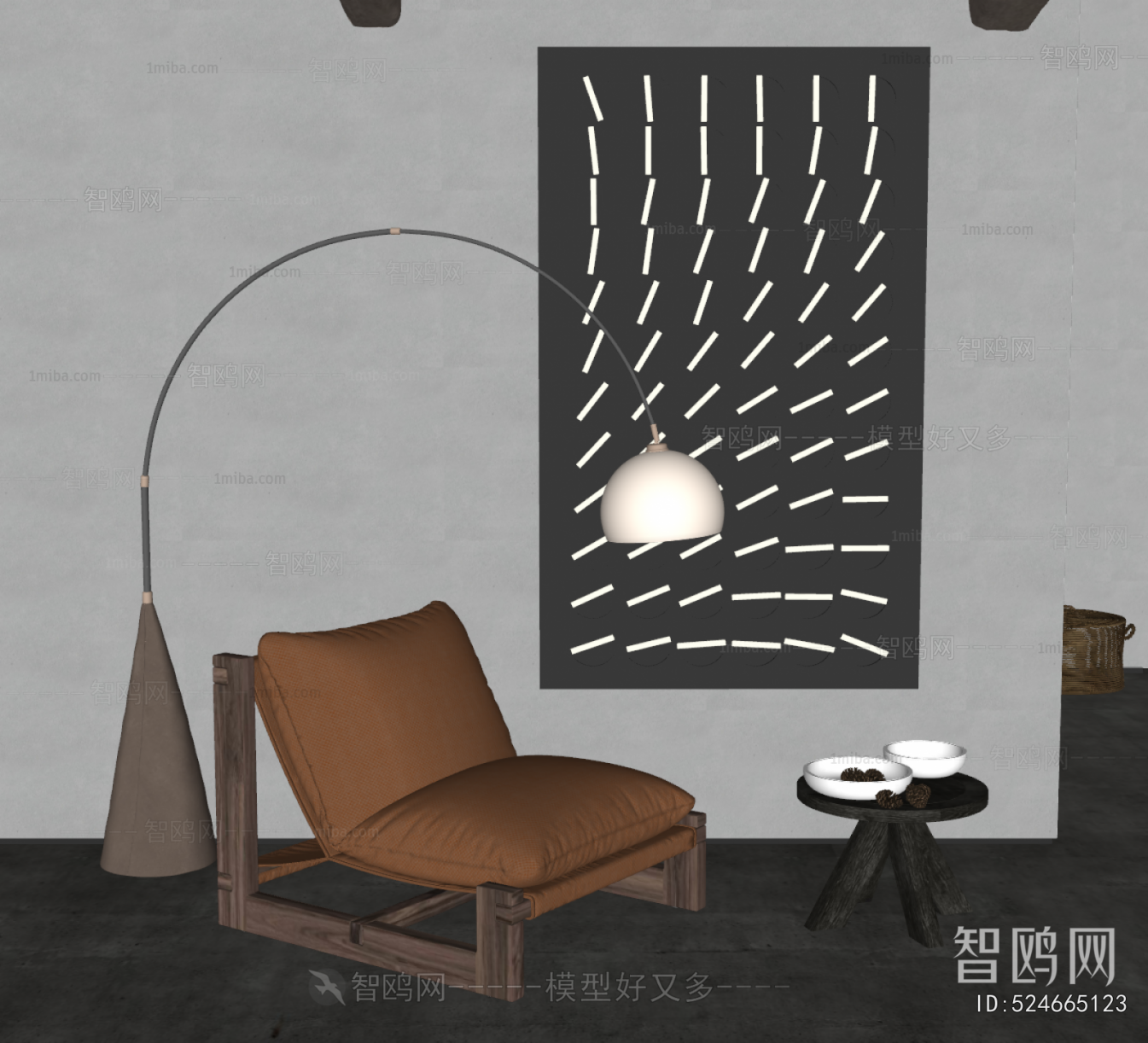 Wabi-sabi Style Lounge Chair