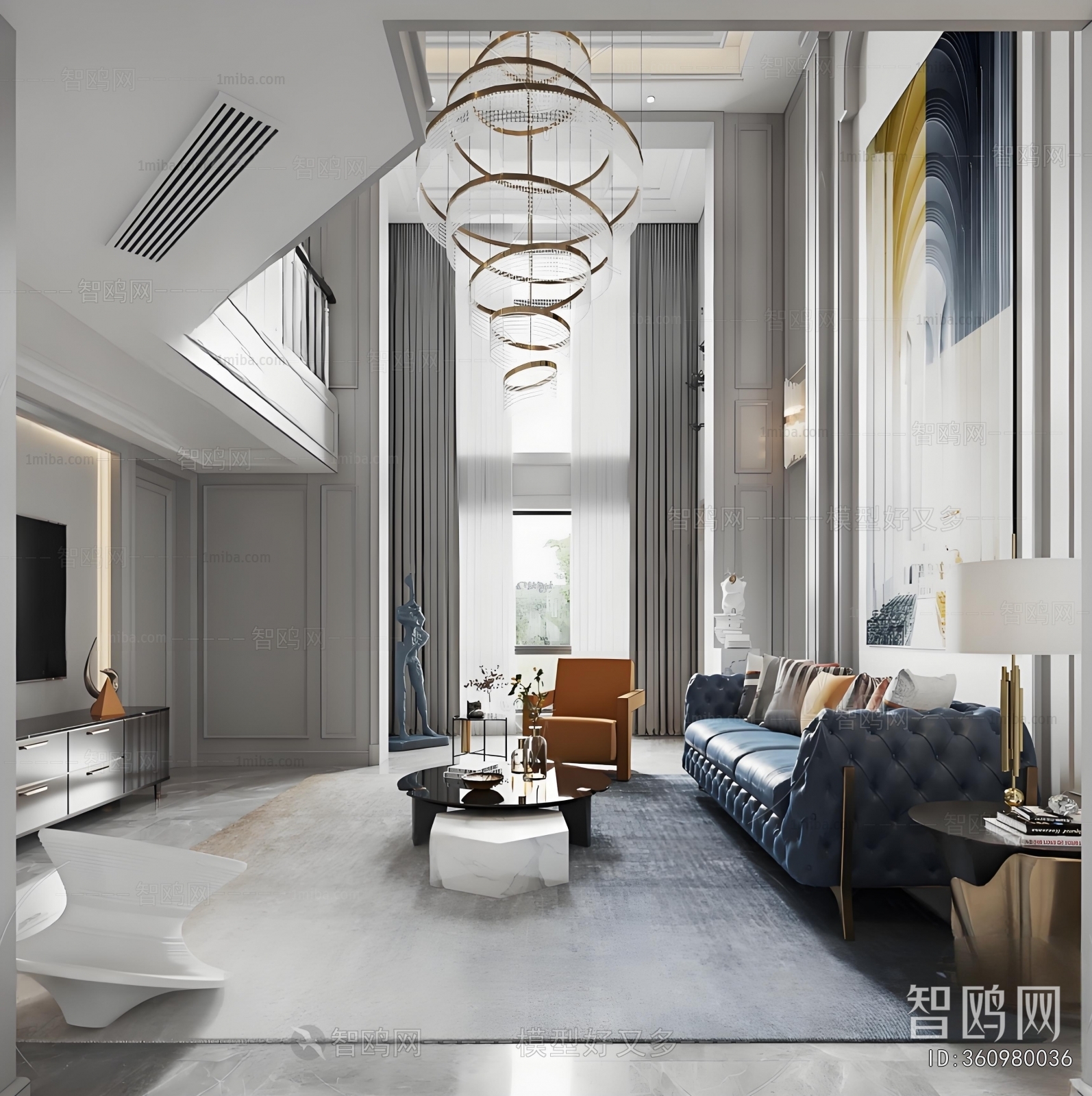 Simple European Style A Living Room