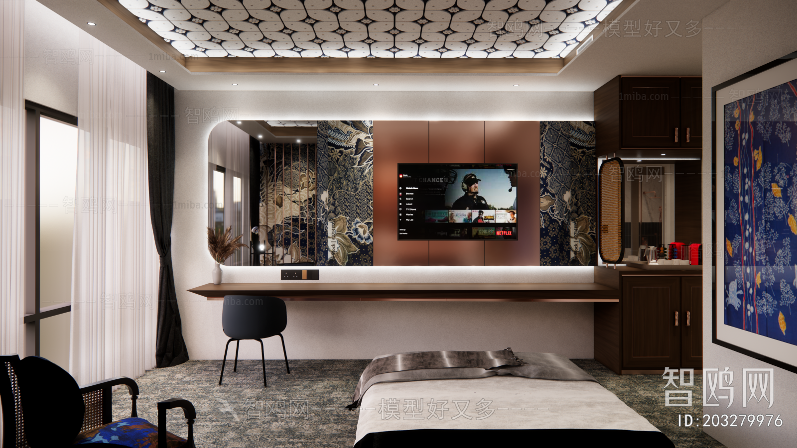 New Chinese Style Guest Room