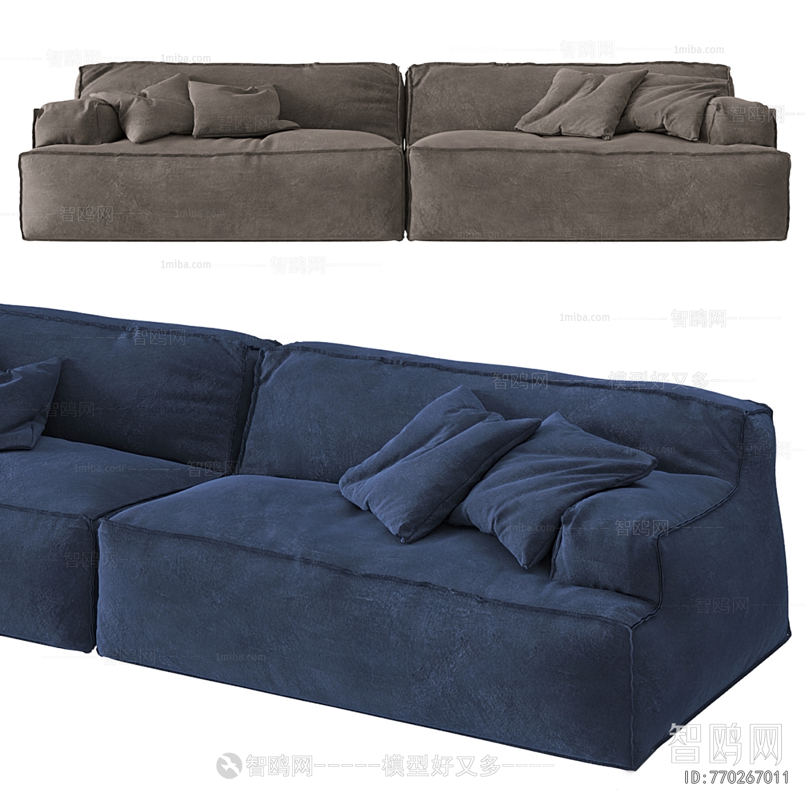 Modern Multi Person Sofa