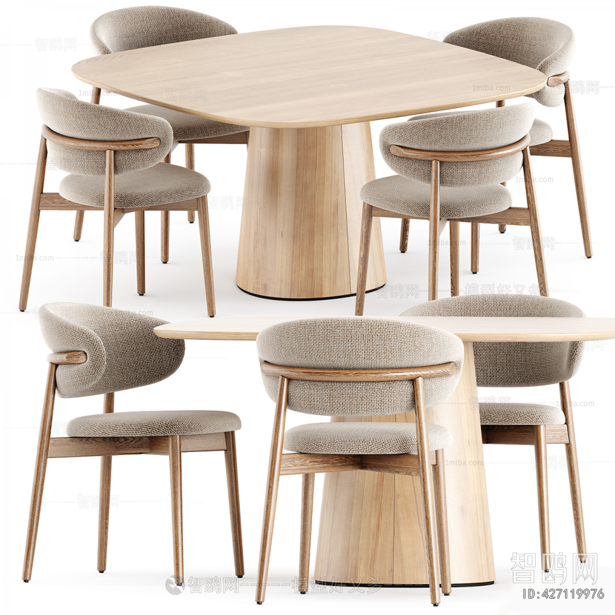 Nordic Style Dining Table And Chairs