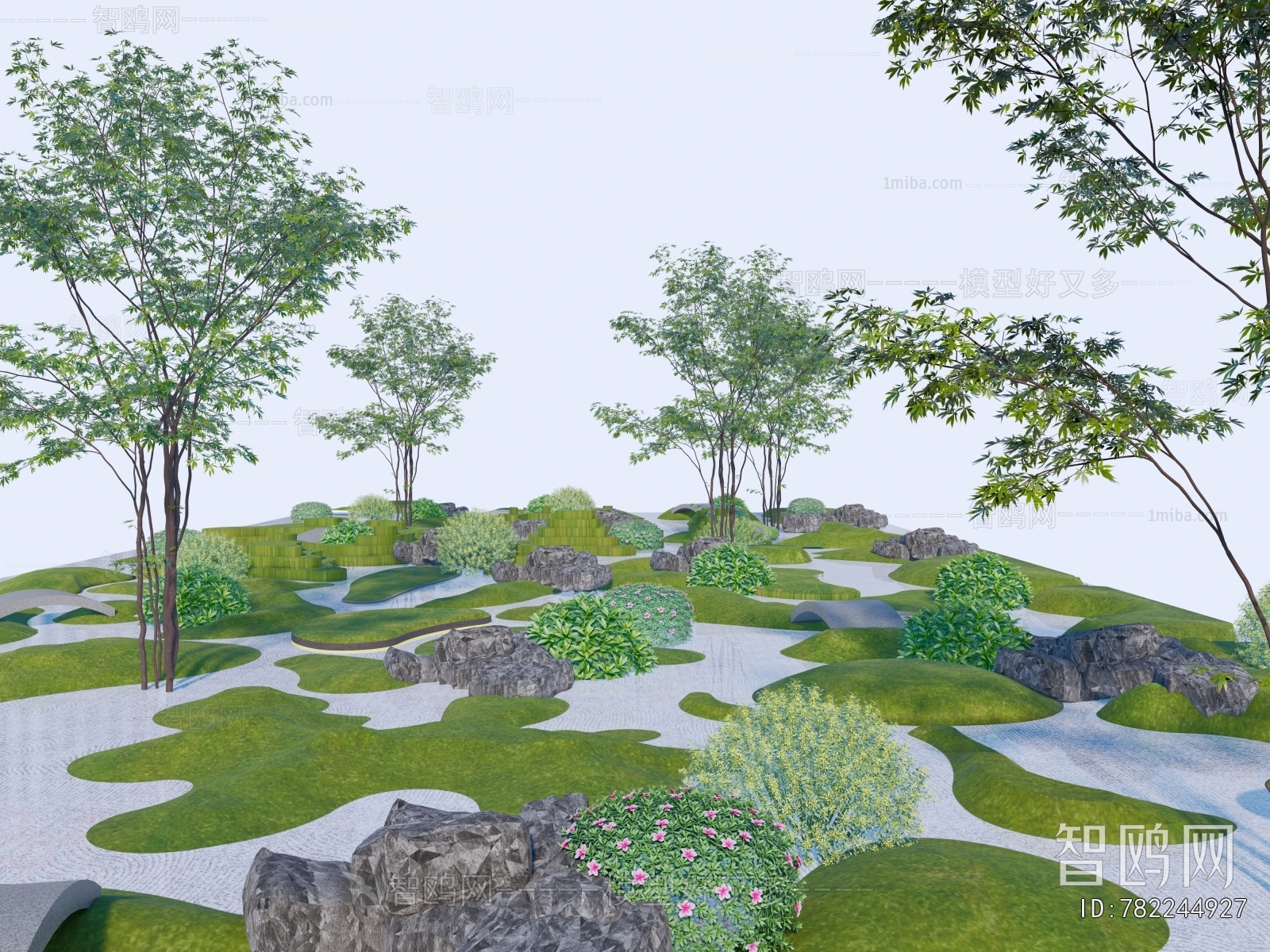 Modern Park Landscape