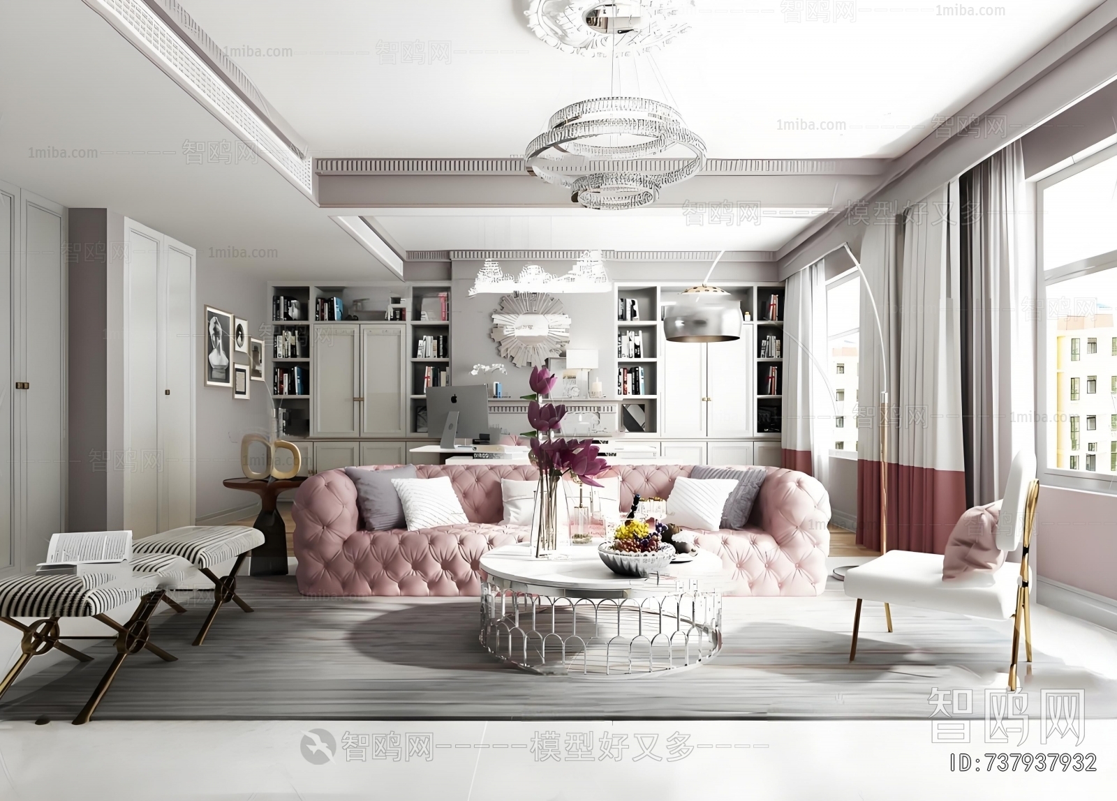 Simple European Style A Living Room