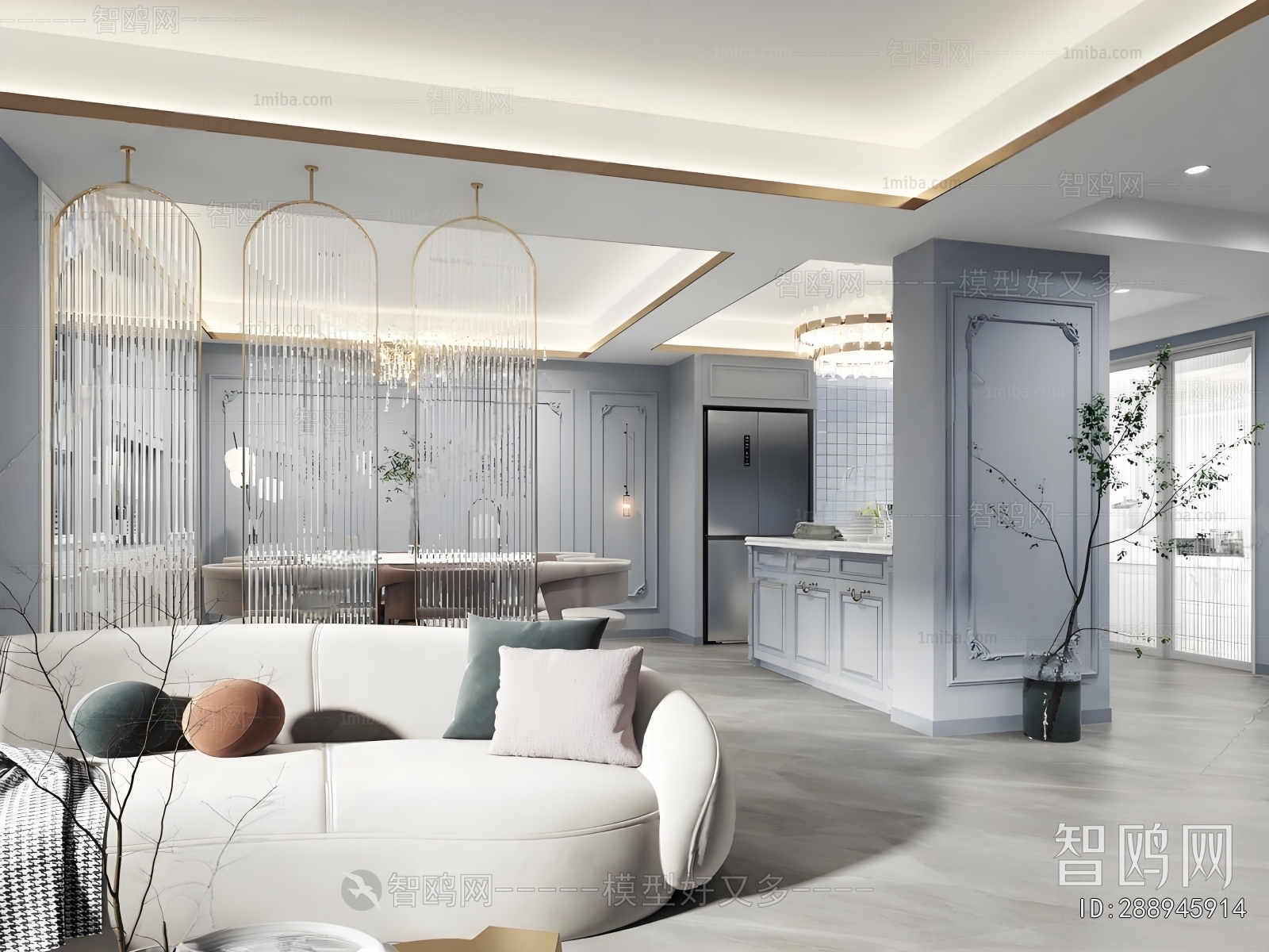 Simple European Style Dining Room