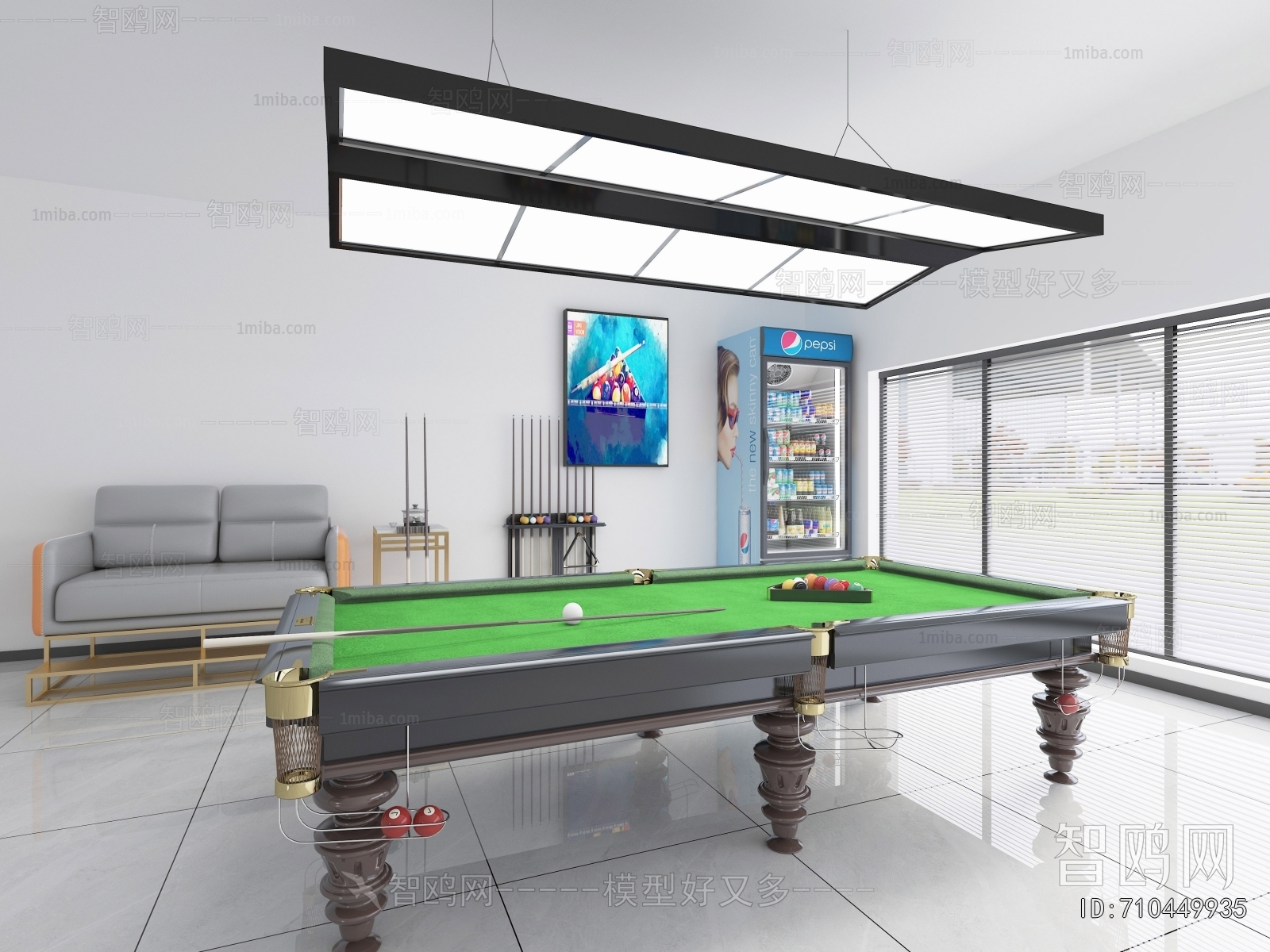 Modern Billiard Room