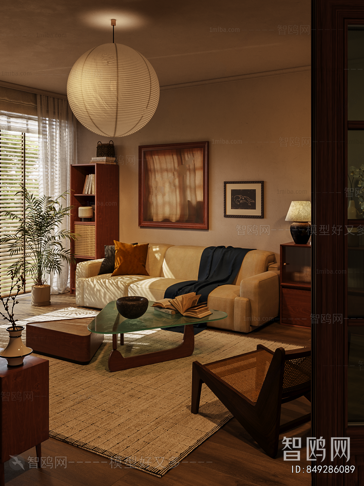 Wabi-sabi Style A Living Room