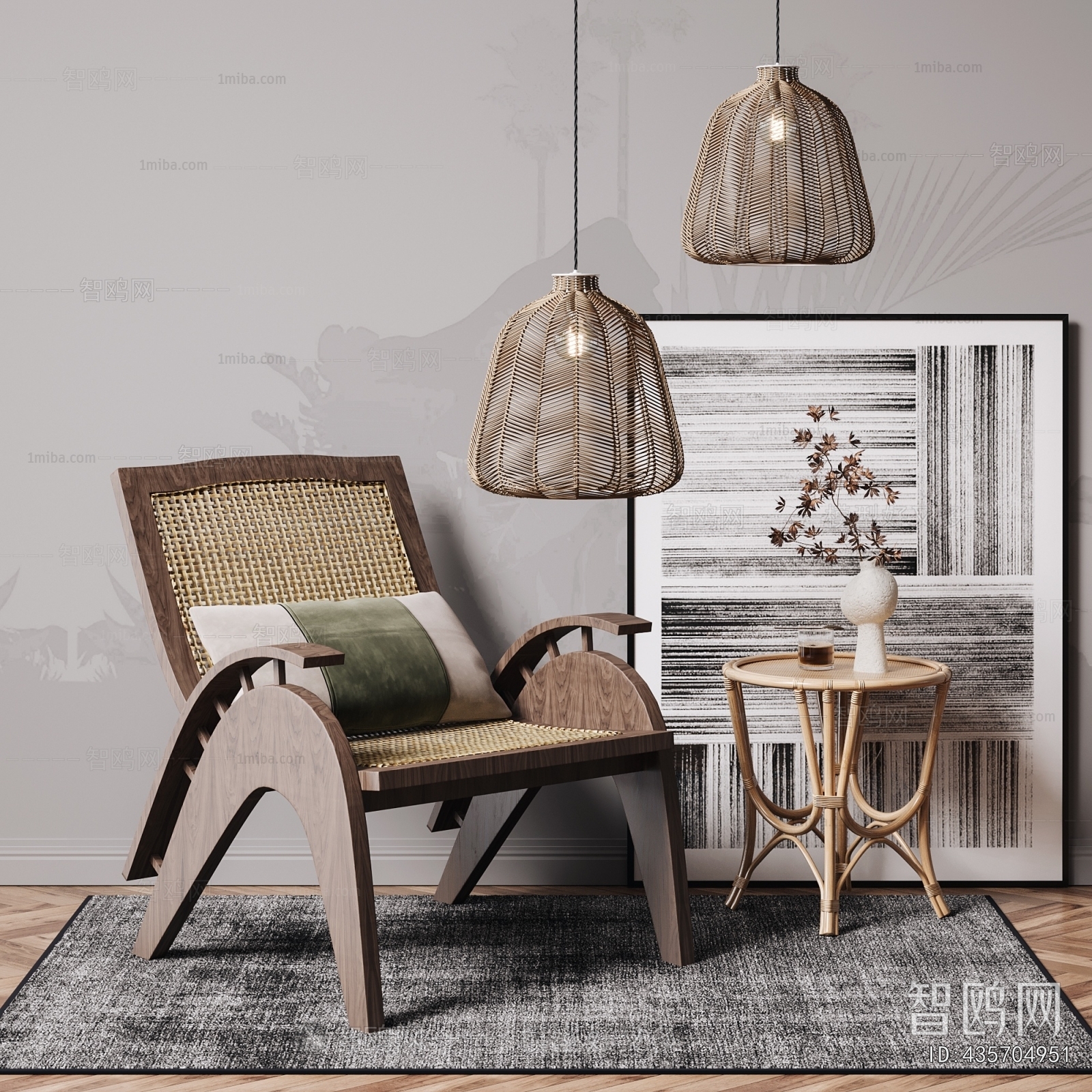 New Chinese Style Lounge Chair