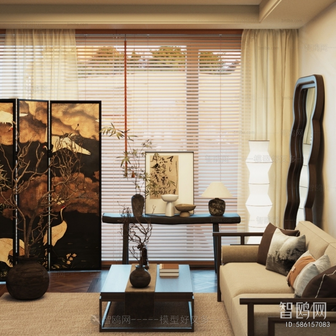 New Chinese Style Sofa Combination