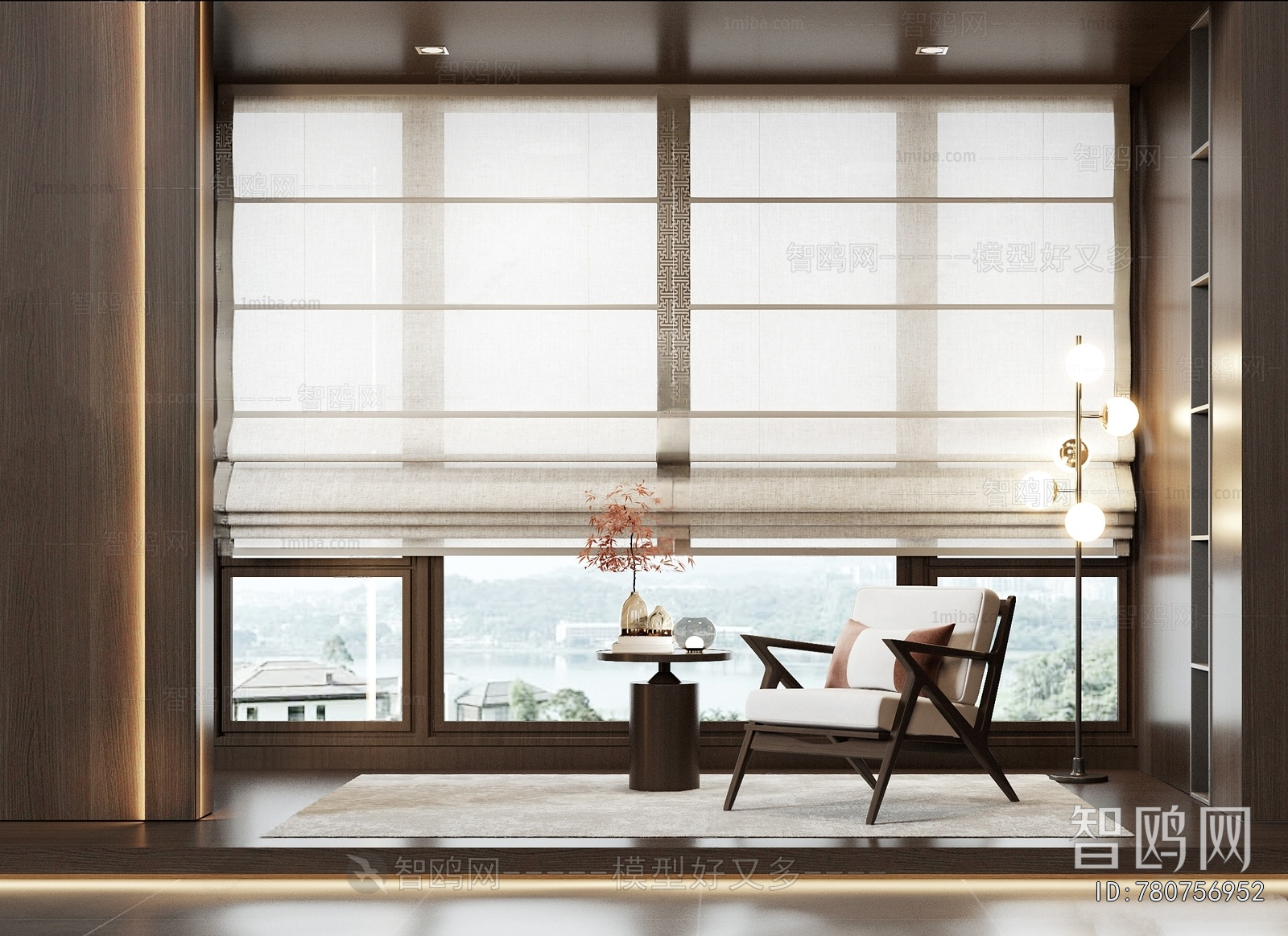 New Chinese Style Lounge Chair