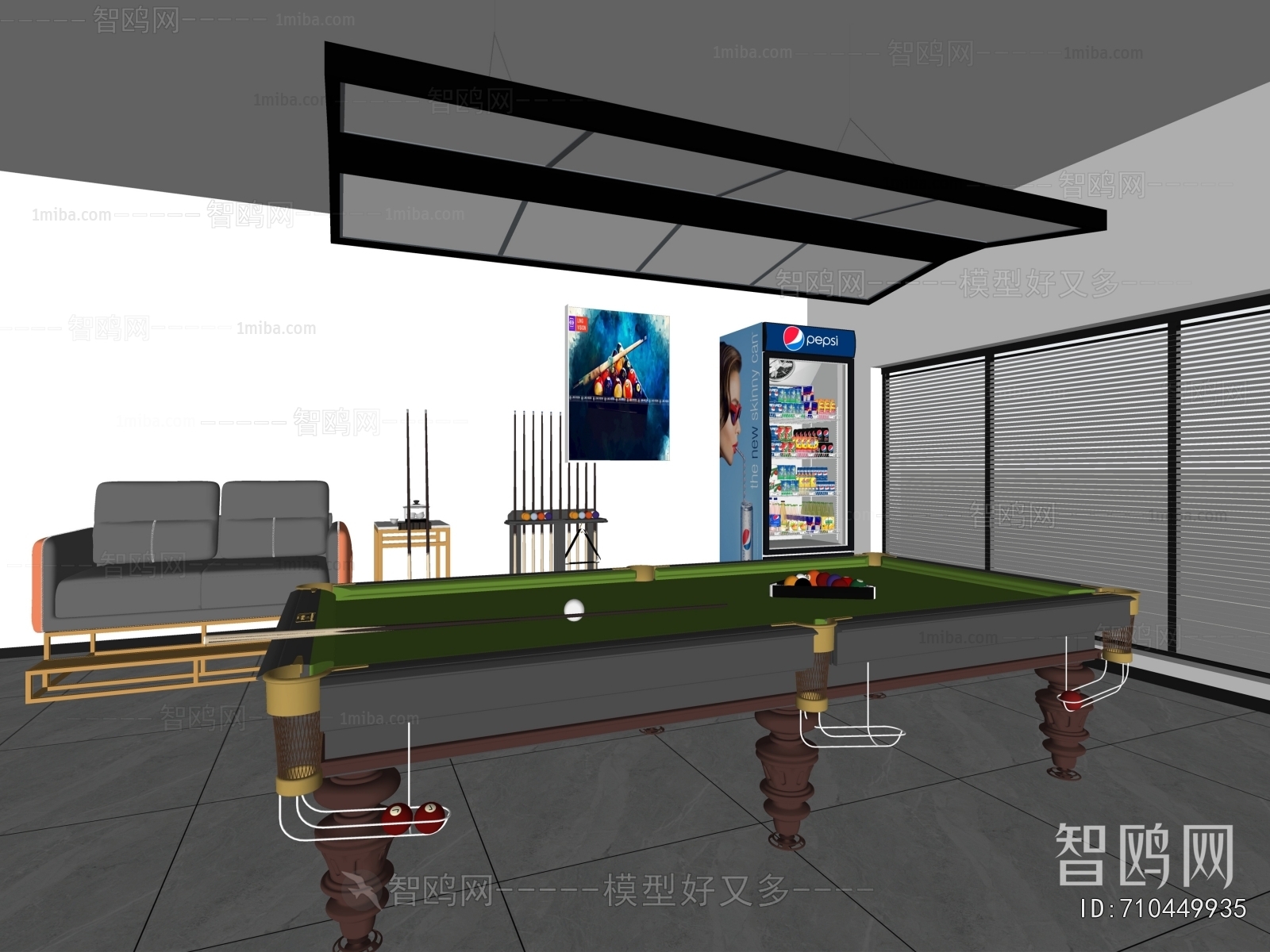 Modern Billiard Room