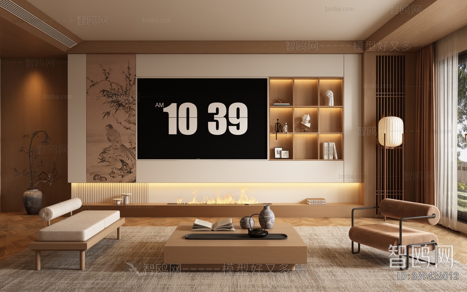 New Chinese Style A Living Room