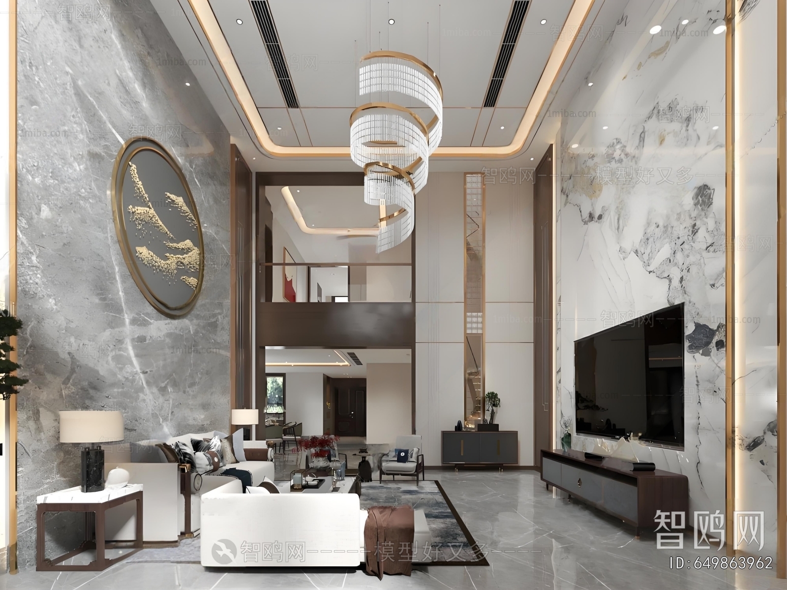 New Chinese Style A Living Room