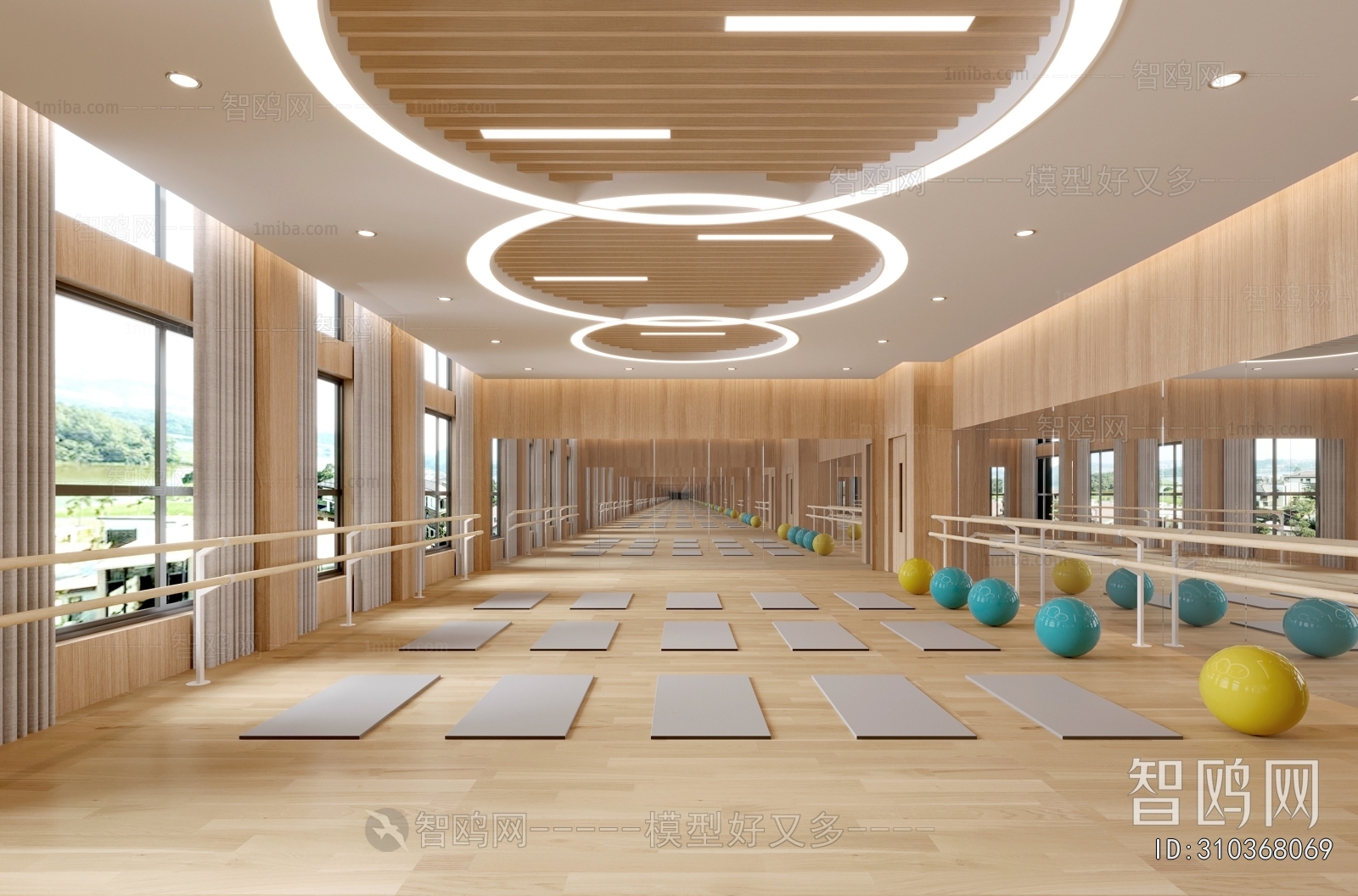 Modern Yoga Room