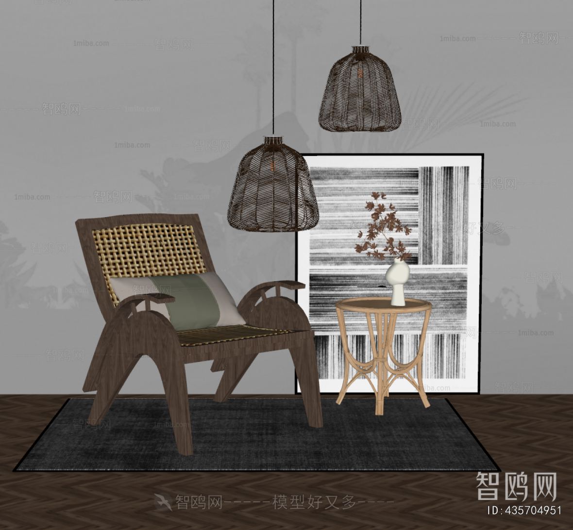 New Chinese Style Lounge Chair