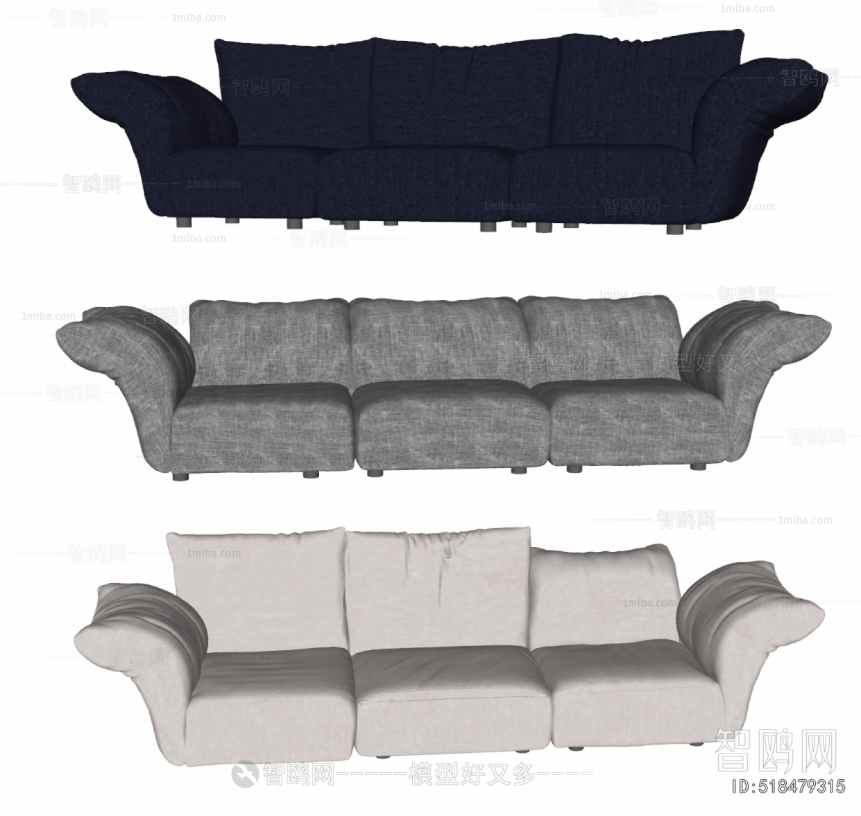 Modern Three-seat Sofa