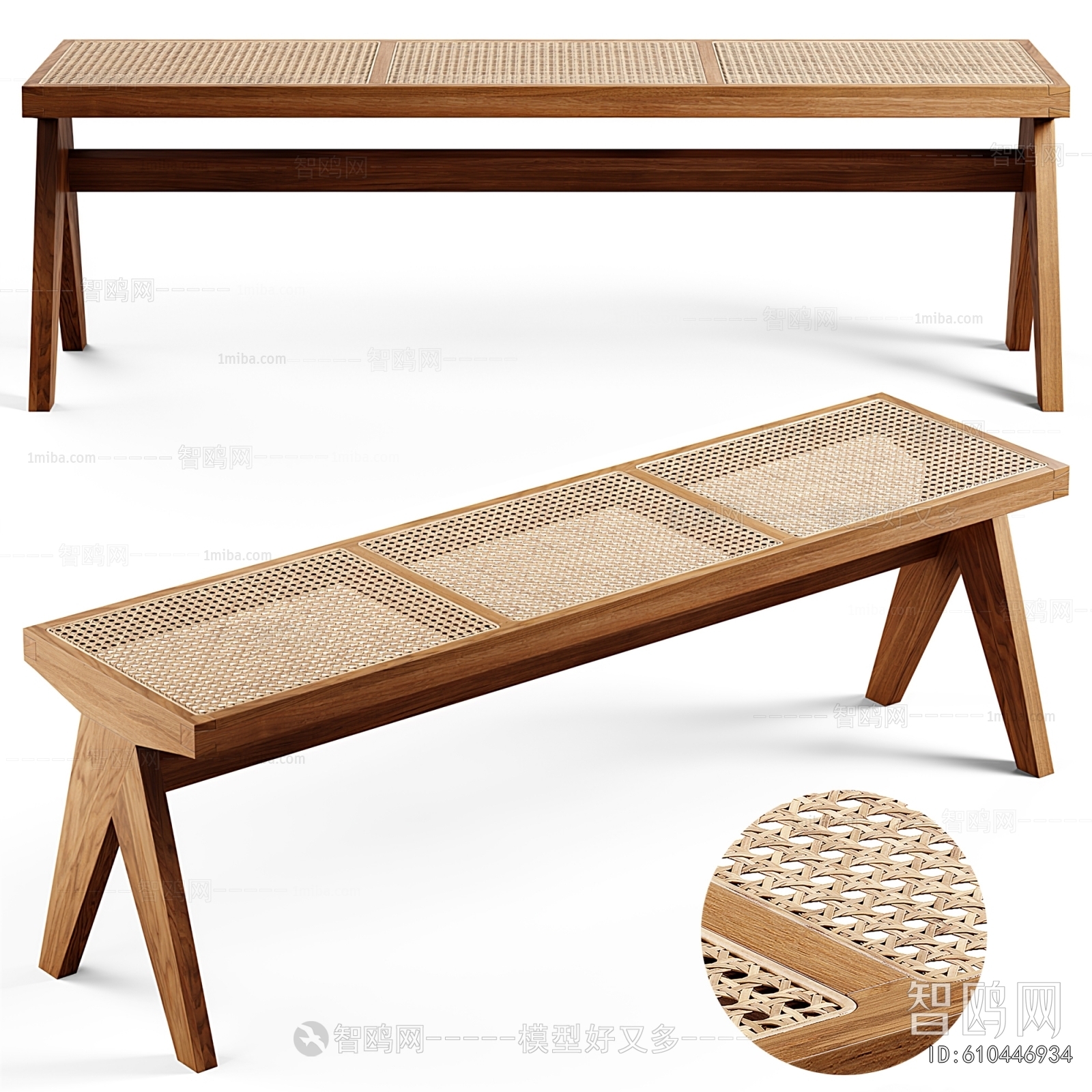Wabi-sabi Style Bench