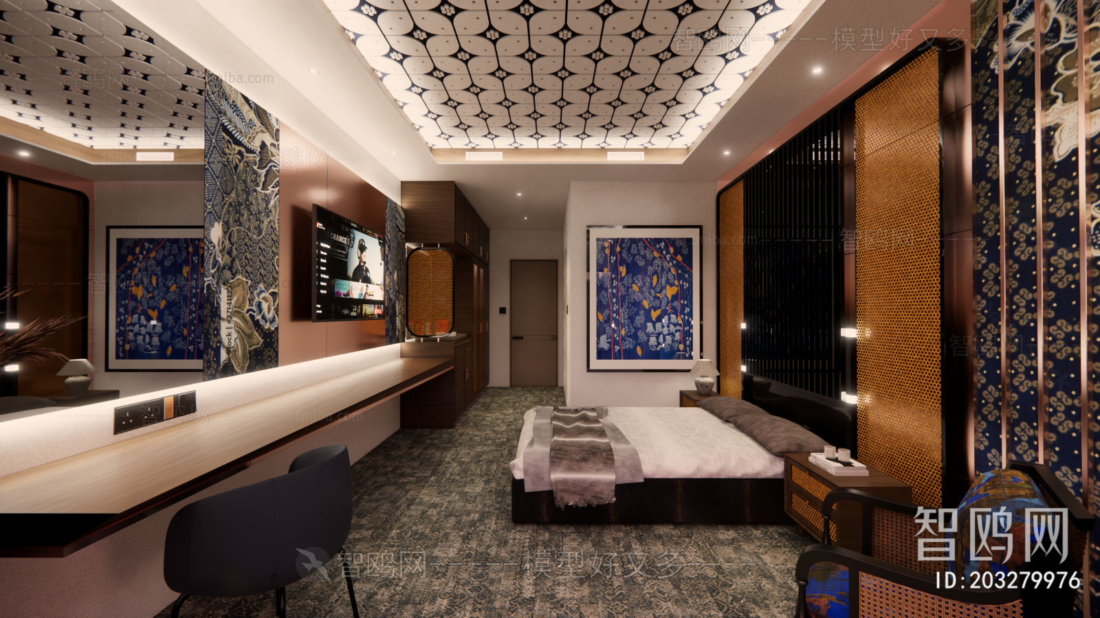 New Chinese Style Guest Room