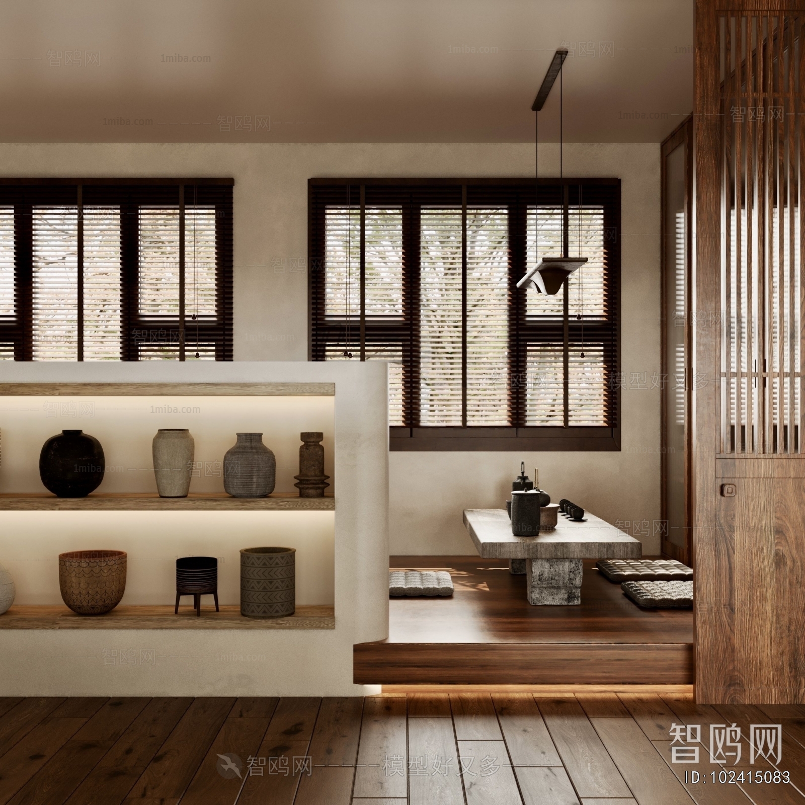 Wabi-sabi Style A Living Room