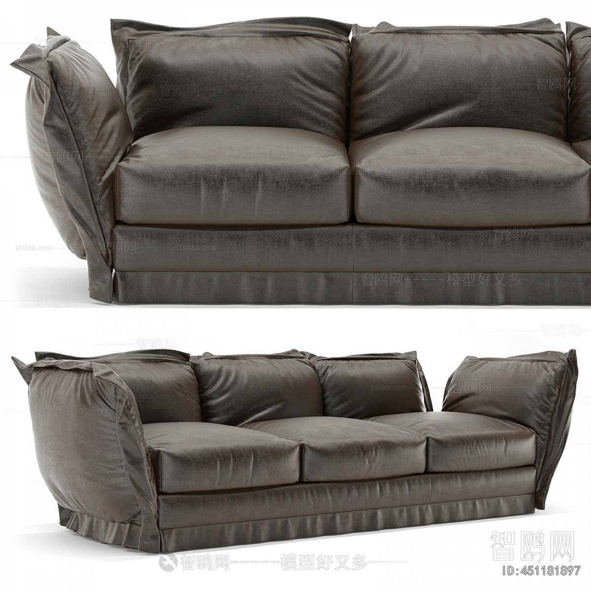 Retro Style Three-seat Sofa