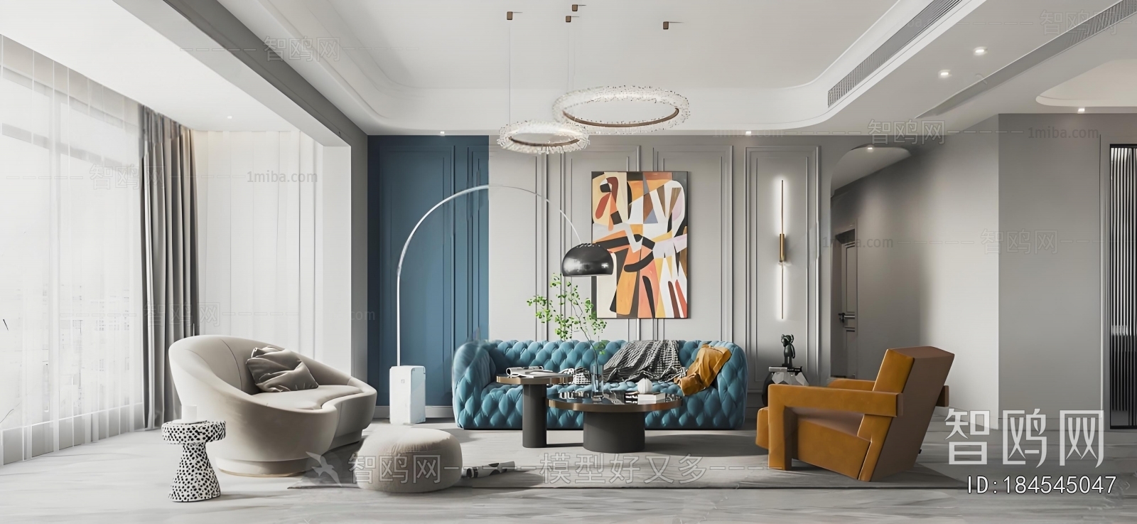 Simple European Style A Living Room