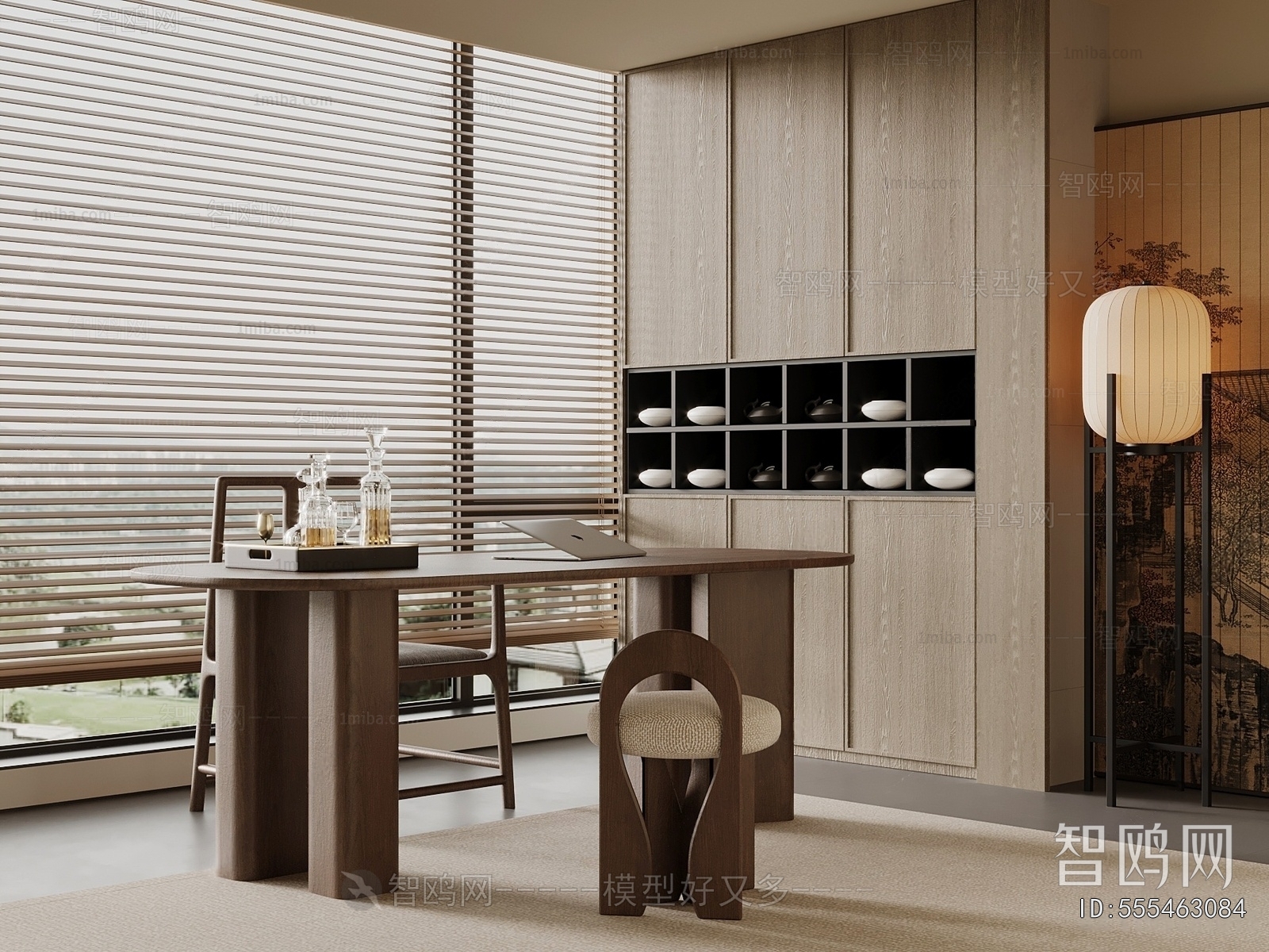 New Chinese Style Study Space