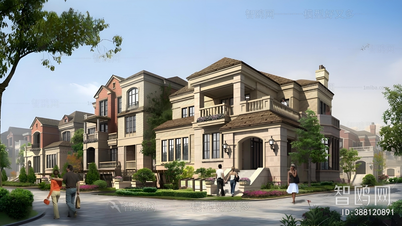 Simple European Style Townhouse