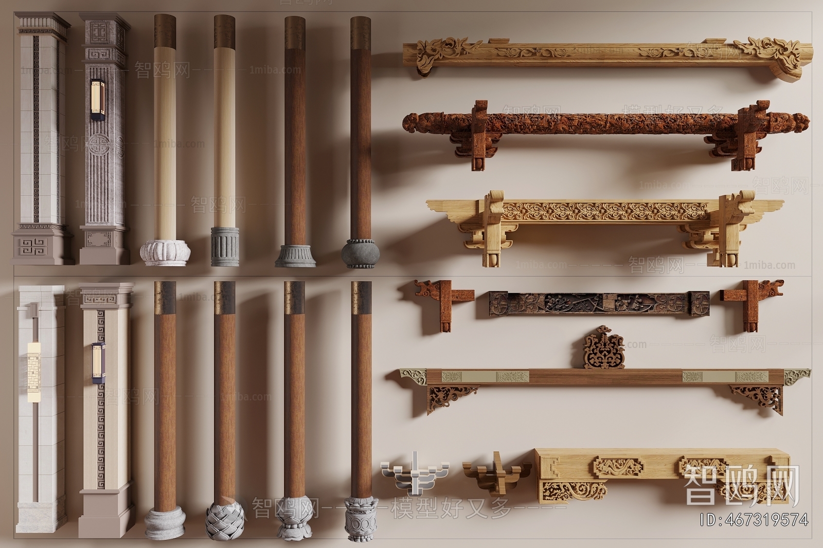 Chinese Style Column