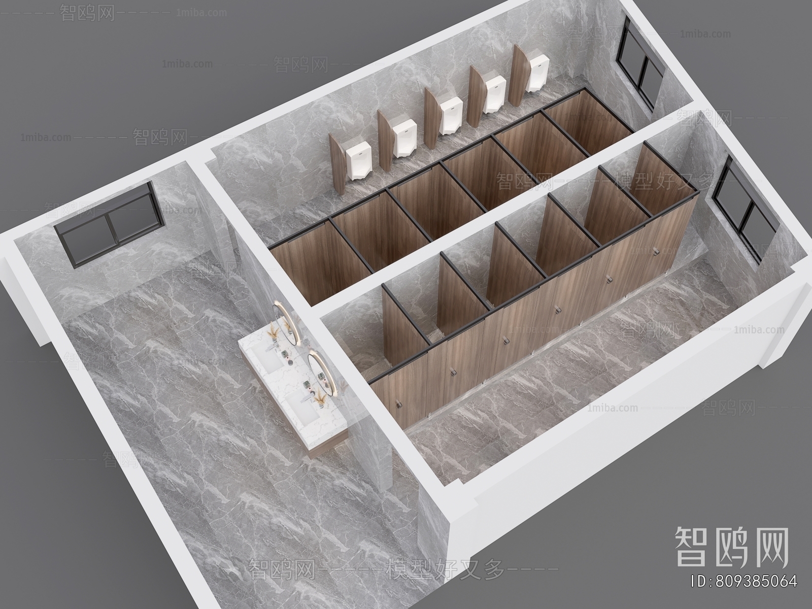 Modern Architectural Bird's-eye View Planning