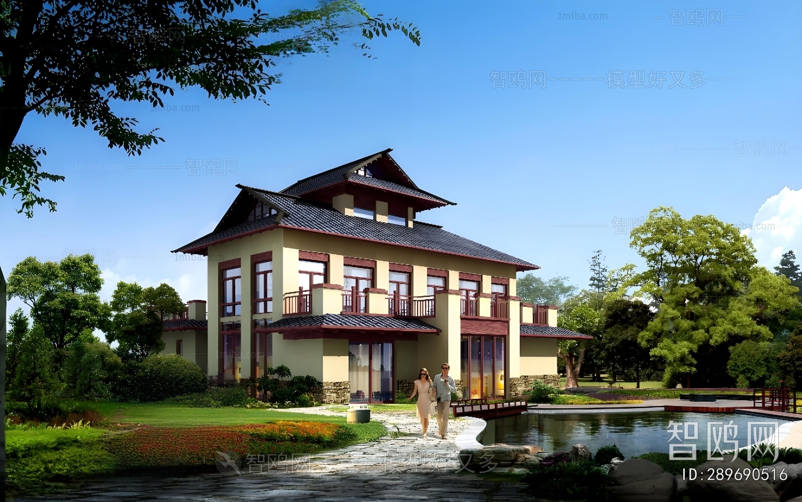 New Chinese Style Detached Villa